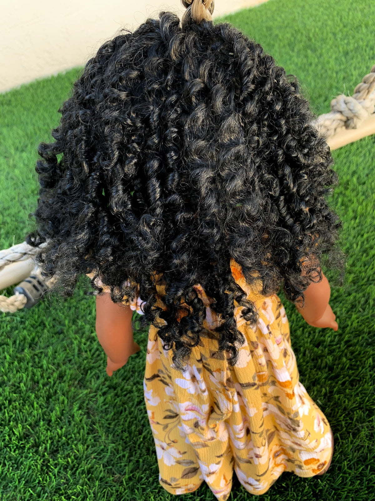 American Girl Doll Custom 18 Inch doll Vegan Mohair Wig | 10-11 Head Size "Stretch Cap" | Made to Fit 18’’ American Girl Doll OG Meadowdolls