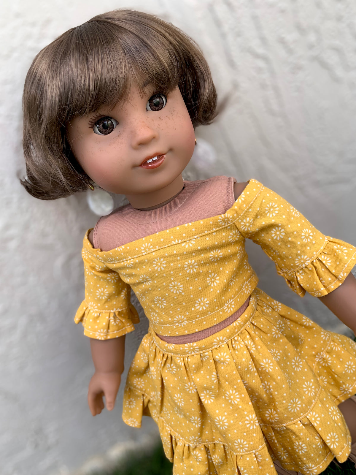 American Girl Doll Custom 18 Inch doll Vegan Mohair Wig | 10-11 Head Size "Stretch Cap" | Made to Fit 18’’ American Girl Doll OG Meadowdolls