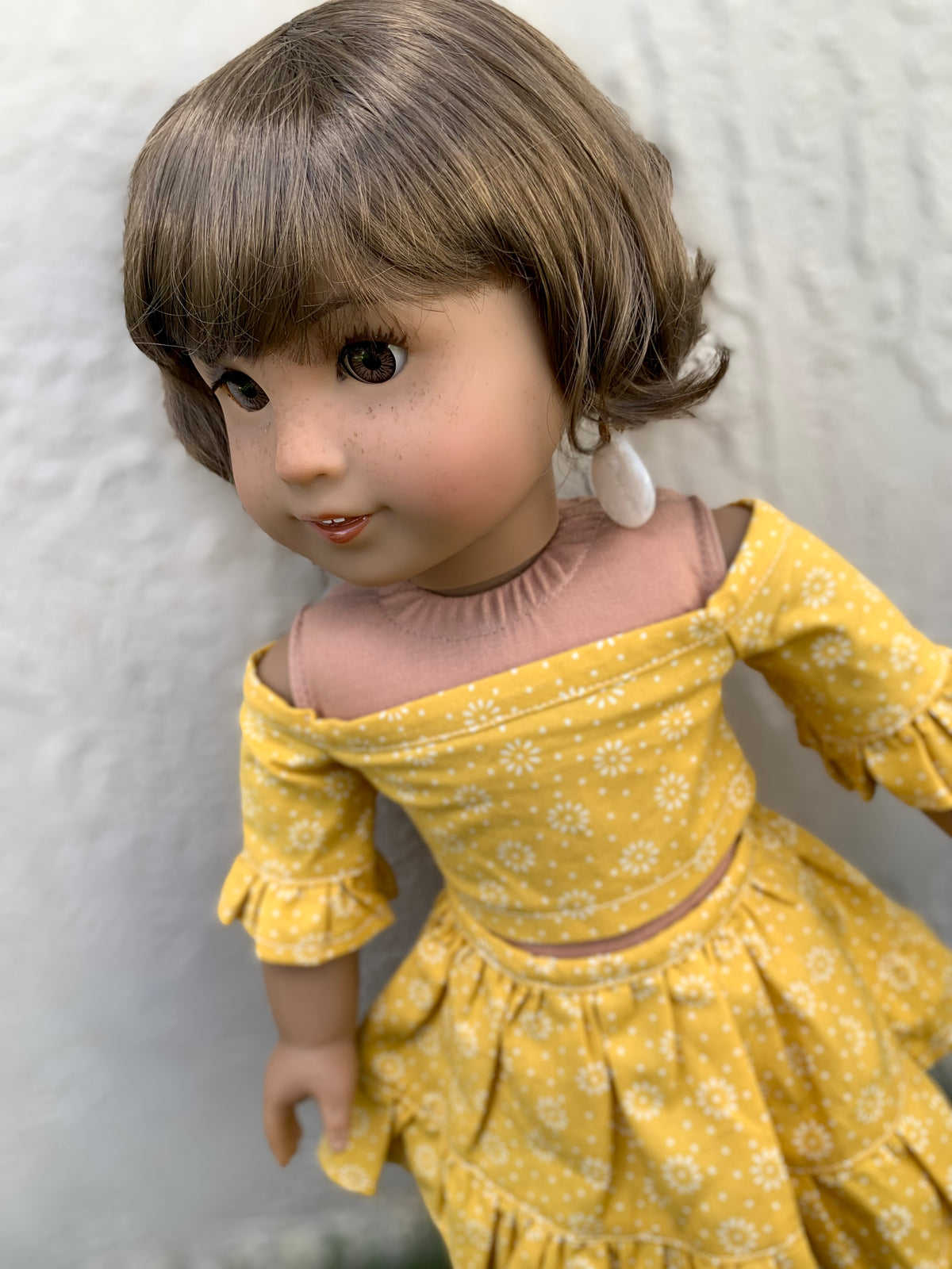 American Girl Doll Custom 18 Inch doll Vegan Mohair Wig | 10-11 Head Size "Stretch Cap" | Made to Fit 18’’ American Girl Doll OG Meadowdolls