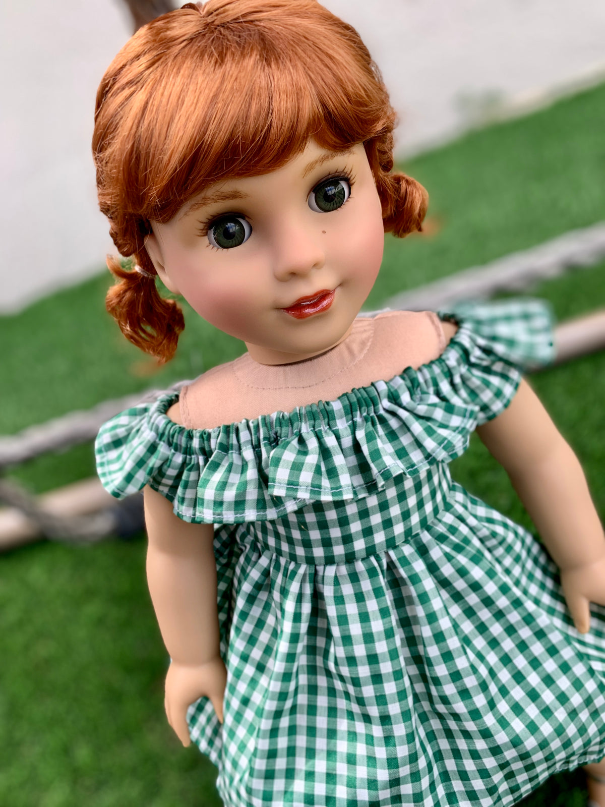 American Girl Doll Custom 18 Inch doll Vegan Mohair Wig | 10-11 Head Size "Stretch Cap" | Made to Fit 18’’ American Girl Doll OG Meadowdolls
