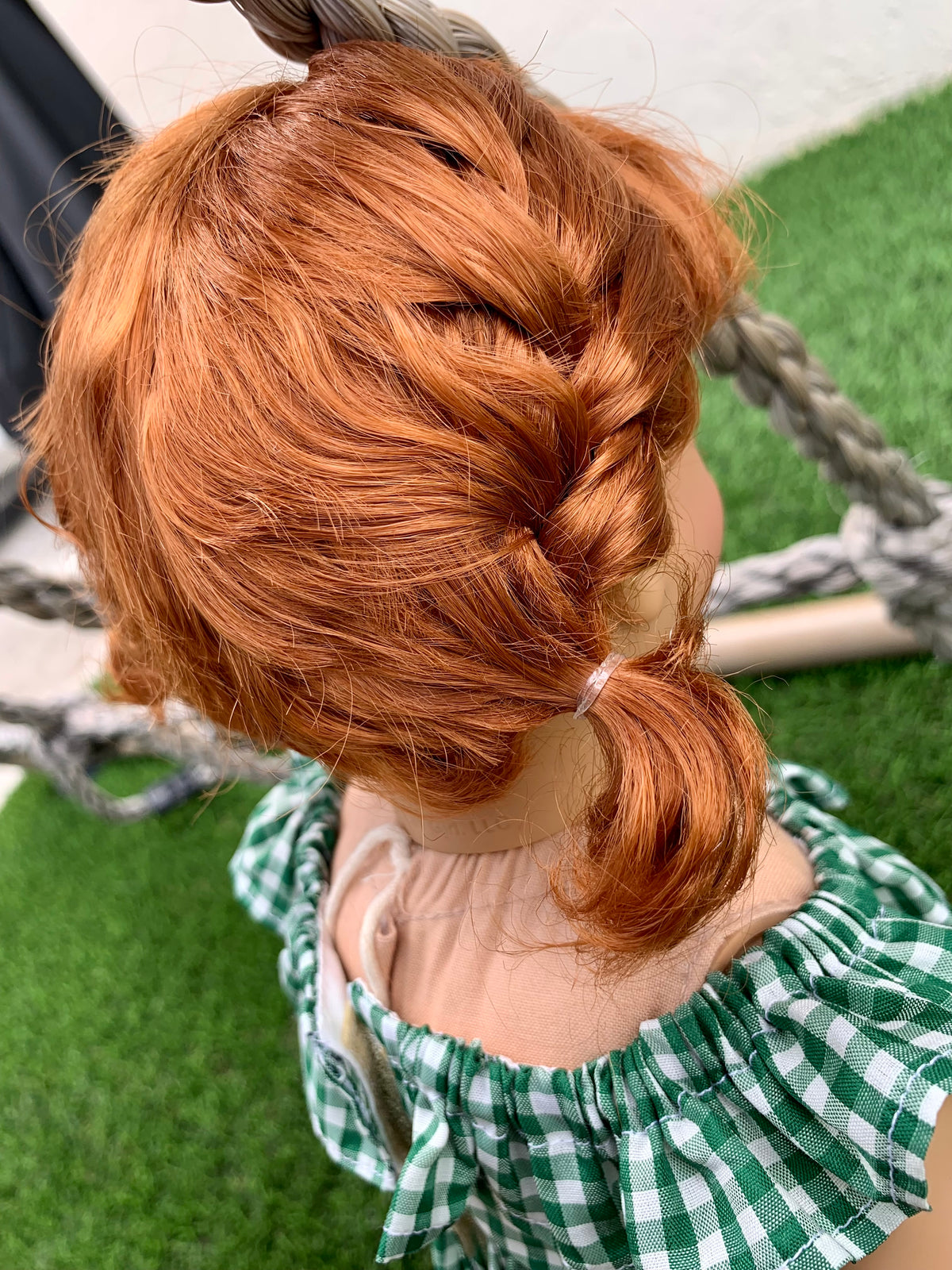 American Girl Doll Custom 18 Inch doll Vegan Mohair Wig | 10-11 Head Size "Stretch Cap" | Made to Fit 18’’ American Girl Doll OG Meadowdolls