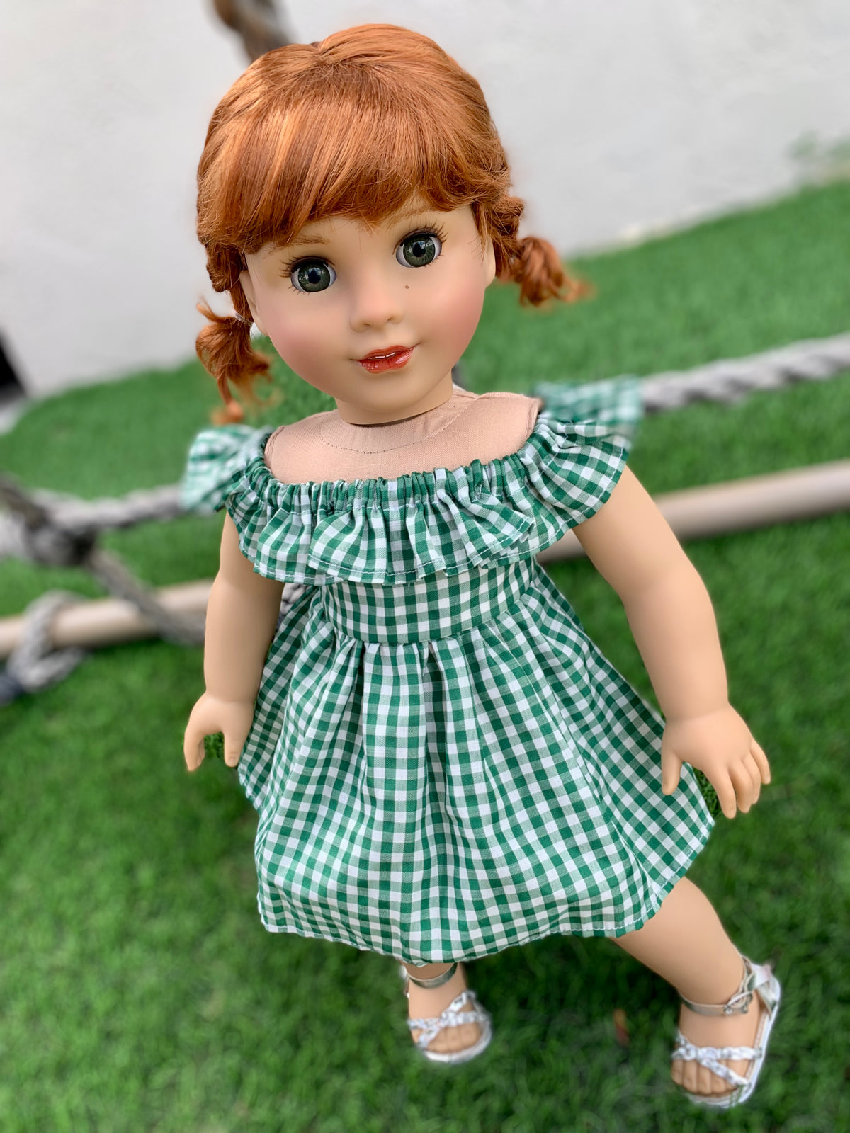 American Girl Doll Custom 18 Inch doll Vegan Mohair Wig | 10-11 Head Size "Stretch Cap" | Made to Fit 18’’ American Girl Doll OG Meadowdolls