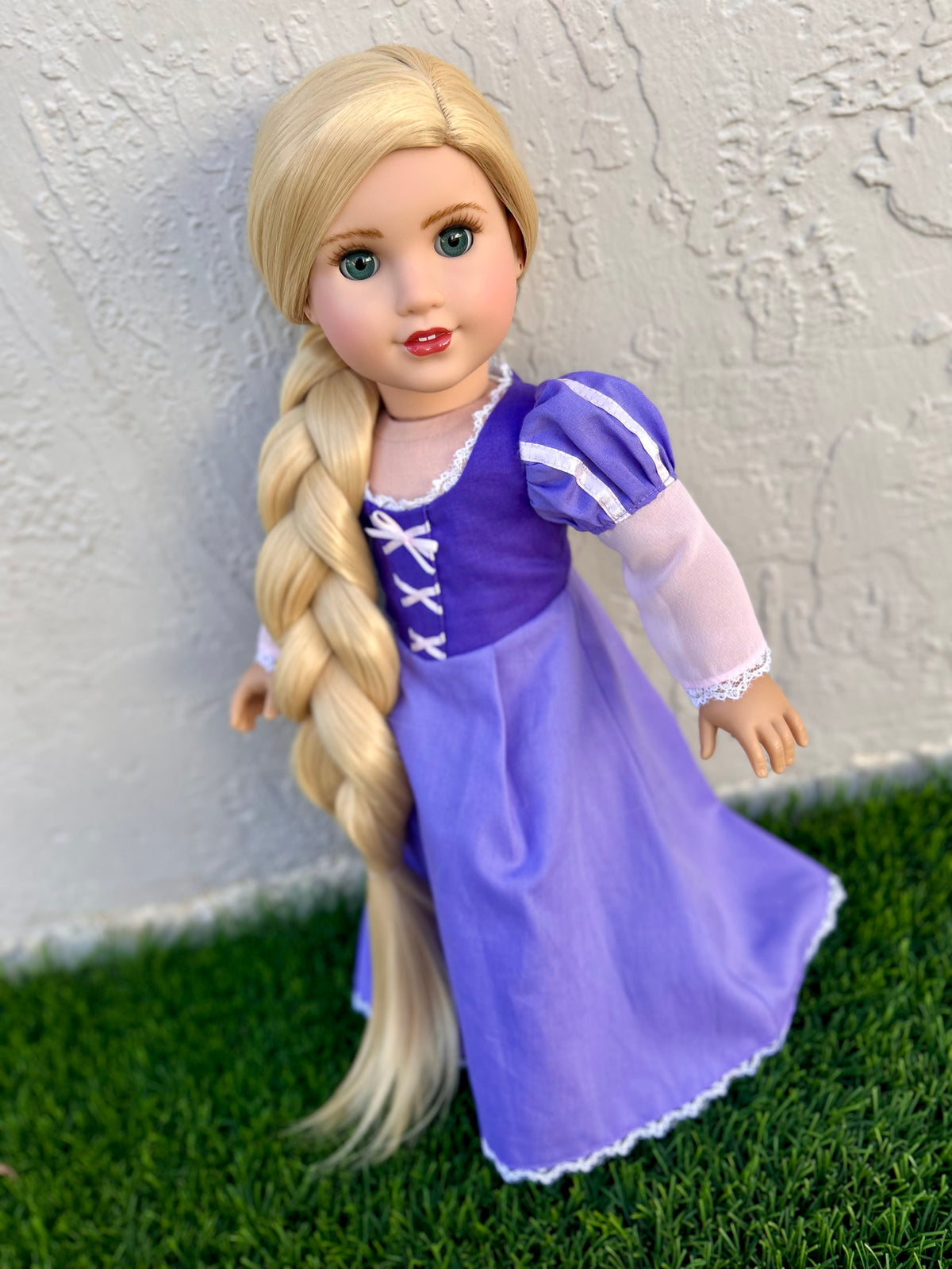 Zazou Dolls Custom doll wig for 18" American Doll -Heat & Tangle Resistant - fits 11" size of 18" dolls OG Blythe BJD Gotz