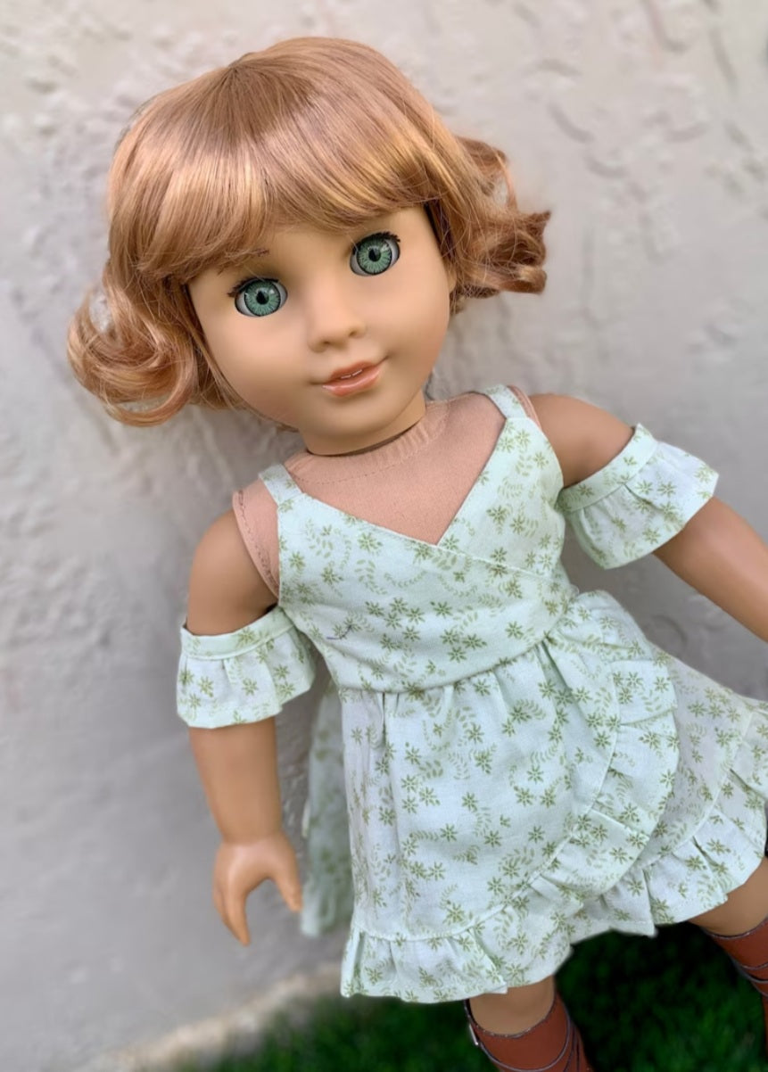 American Girl Doll Custom 18 Inch doll Vegan Mohair Wig | 10-11 Head Size "Stretch Cap" | Made to Fit 18’’ American Girl Doll OG Meadowdolls