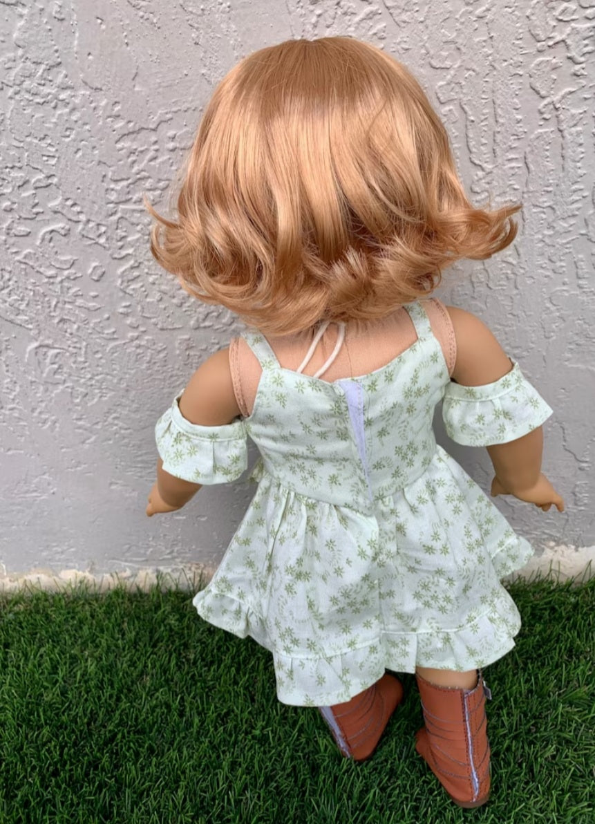 American Girl Doll Custom 18 Inch doll Vegan Mohair Wig | 10-11 Head Size "Stretch Cap" | Made to Fit 18’’ American Girl Doll OG Meadowdolls