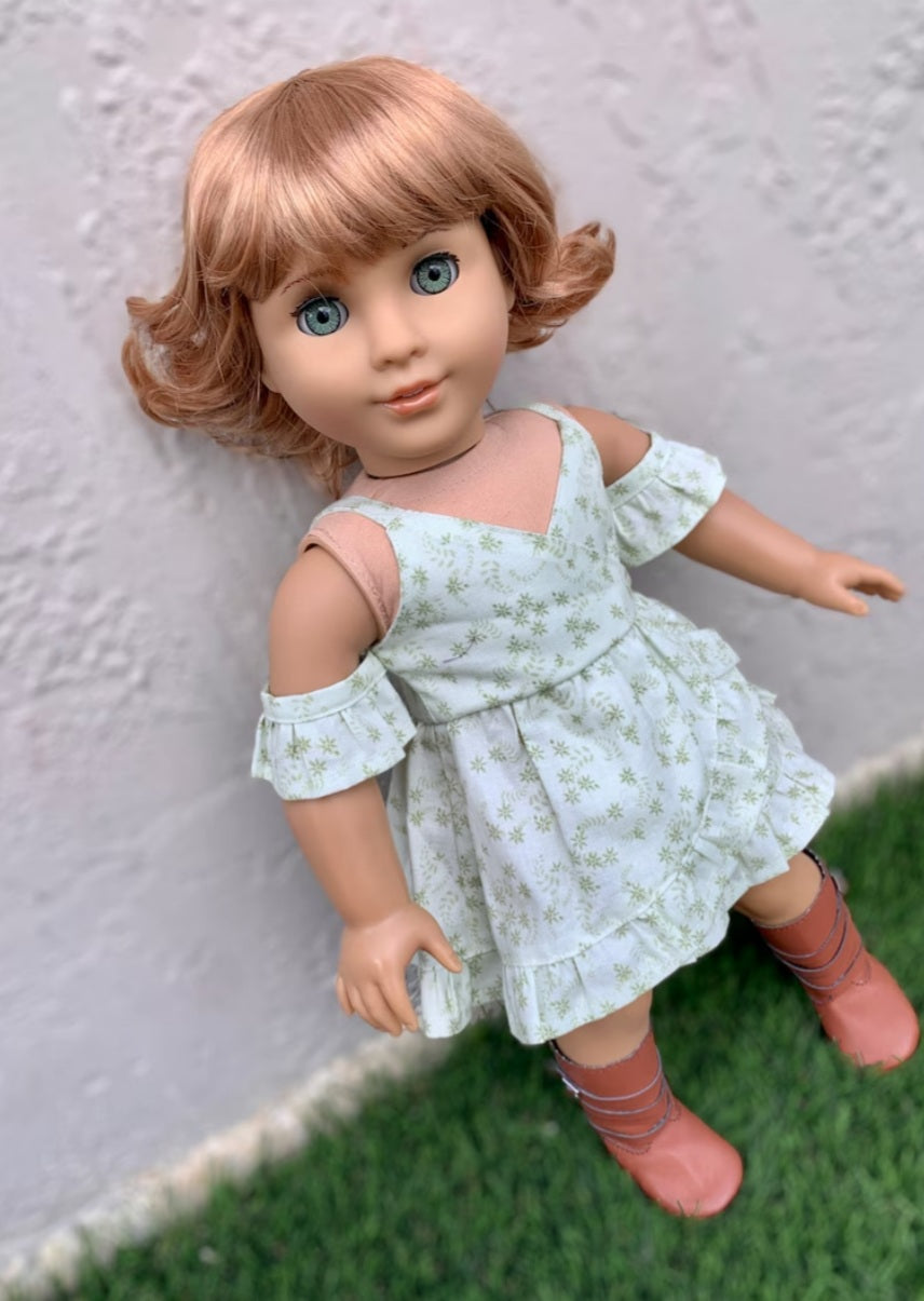American Girl Doll Custom 18 Inch doll Vegan Mohair Wig | 10-11 Head Size "Stretch Cap" | Made to Fit 18’’ American Girl Doll OG Meadowdolls