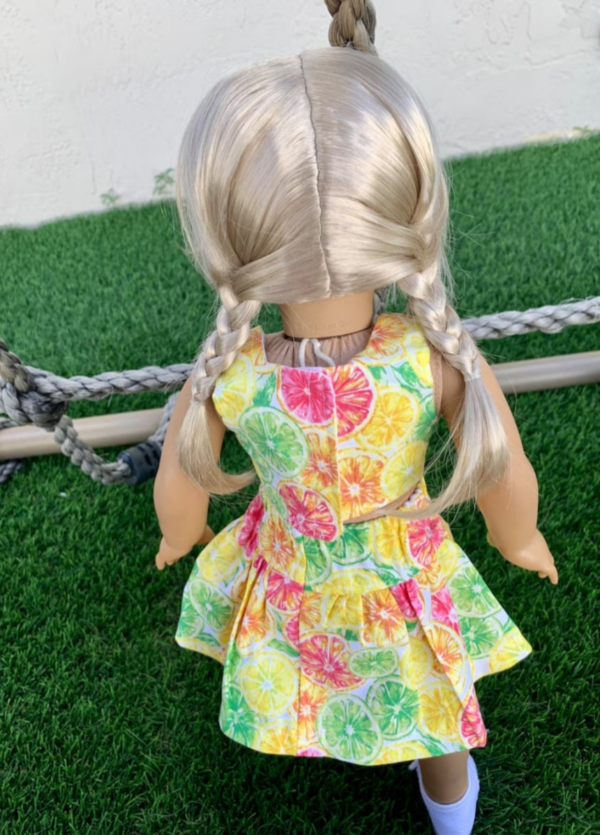 American Girl Doll Custom 18 Inch doll Vegan Mohair Wig | 10-11 Head Size "Stretch Cap" | Made to Fit 18’’ American Girl Doll OG Meadowdolls