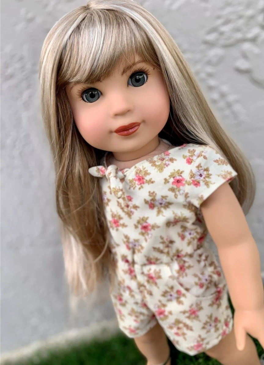 American Girl Doll Custom 18 Inch doll Vegan Mohair Wig | 10-11 Head Size "Stretch Cap" | Made to Fit 18’’ American Girl Doll OG Meadowdolls