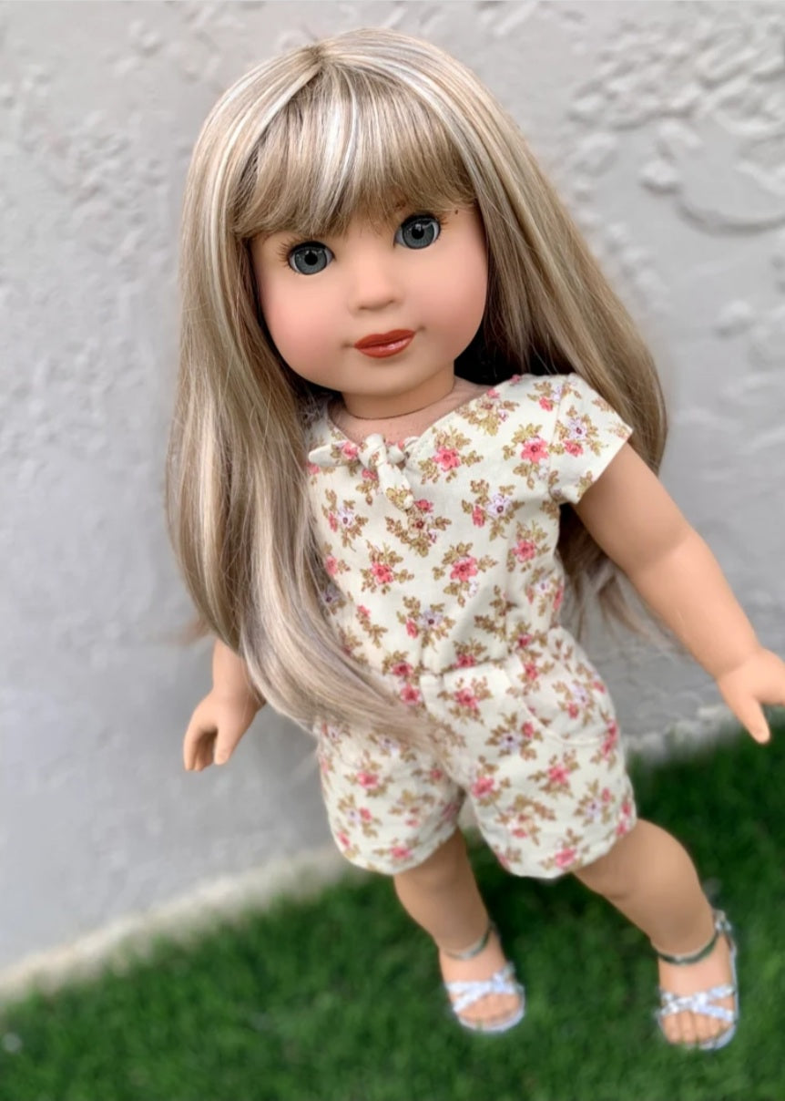 American Girl Doll Custom 18 Inch doll Vegan Mohair Wig | 10-11 Head Size "Stretch Cap" | Made to Fit 18’’ American Girl Doll OG Meadowdolls