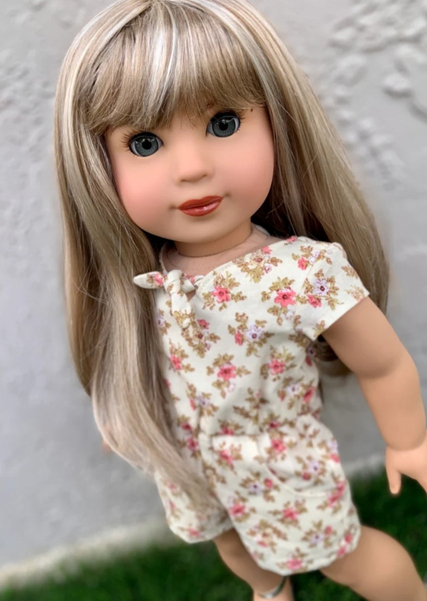 American Girl Doll Custom 18 Inch doll Vegan Mohair Wig | 10-11 Head Size "Stretch Cap" | Made to Fit 18’’ American Girl Doll OG Meadowdolls