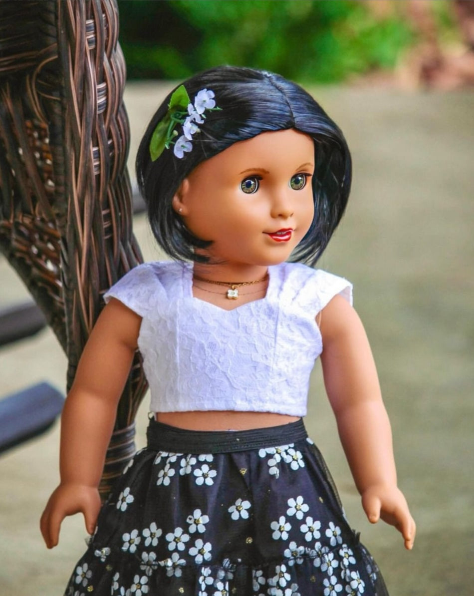 American Girl Doll Custom 18 Inch doll Vegan Mohair Wig | 10-11 Head Size "Stretch Cap" | Made to Fit 18’’ American Girl Doll OG Meadowdolls