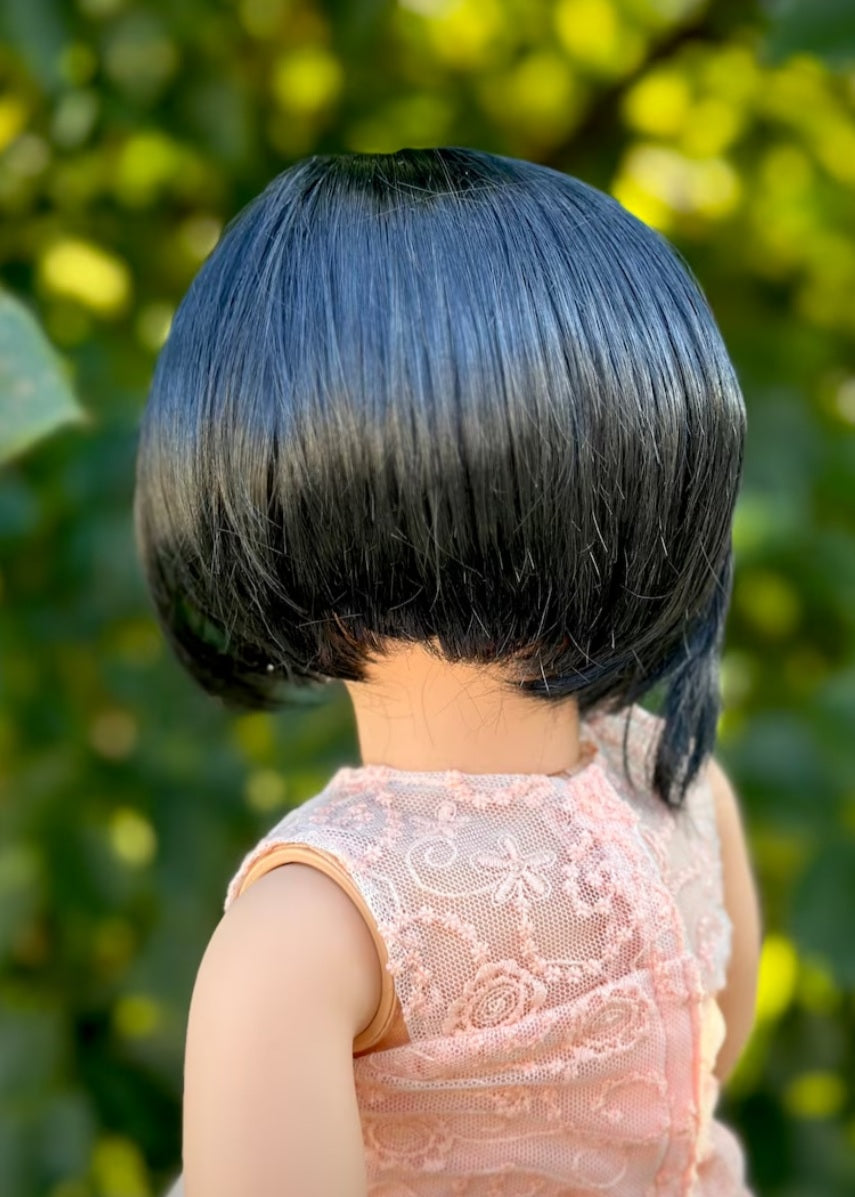 American Girl Doll Custom 18 Inch doll Vegan Mohair Wig | 10-11 Head Size "Stretch Cap" | Made to Fit 18’’ American Girl Doll OG Meadowdolls