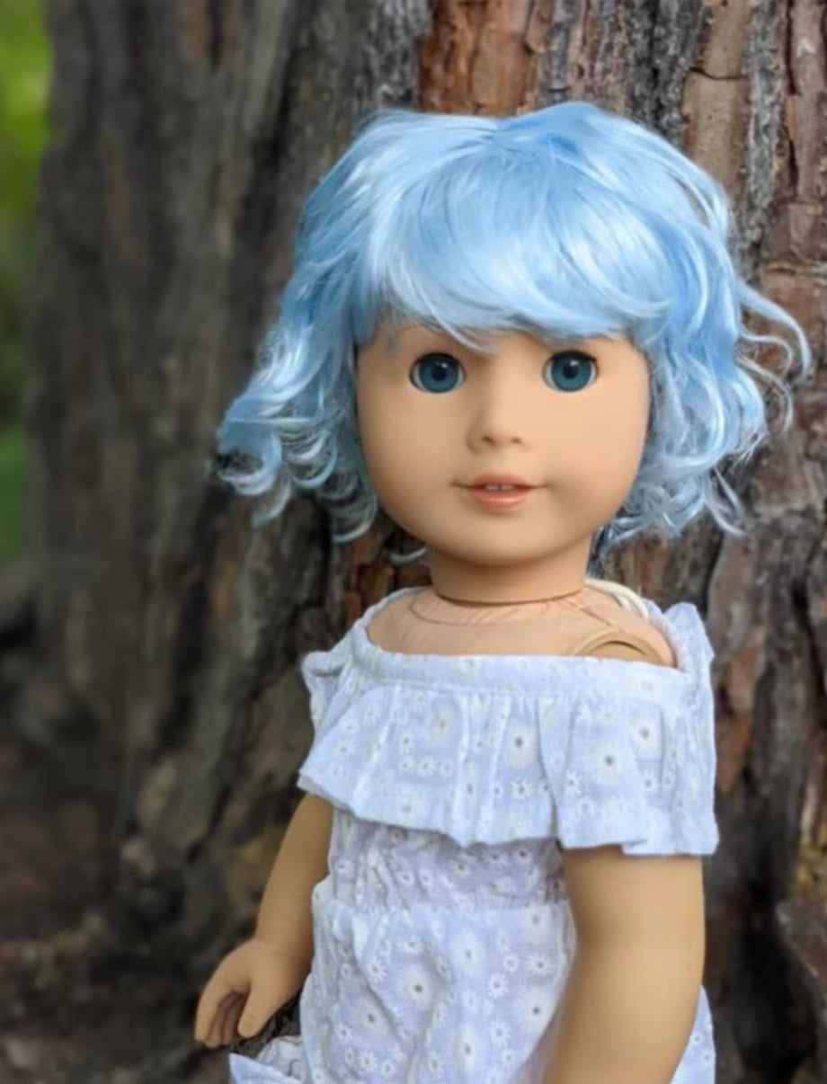 American Girl Doll Custom 18 Inch doll Vegan Mohair Wig | 10-11 Head Size "Stretch Cap" | Made to Fit 18’’ American Girl Doll OG Meadowdolls braids