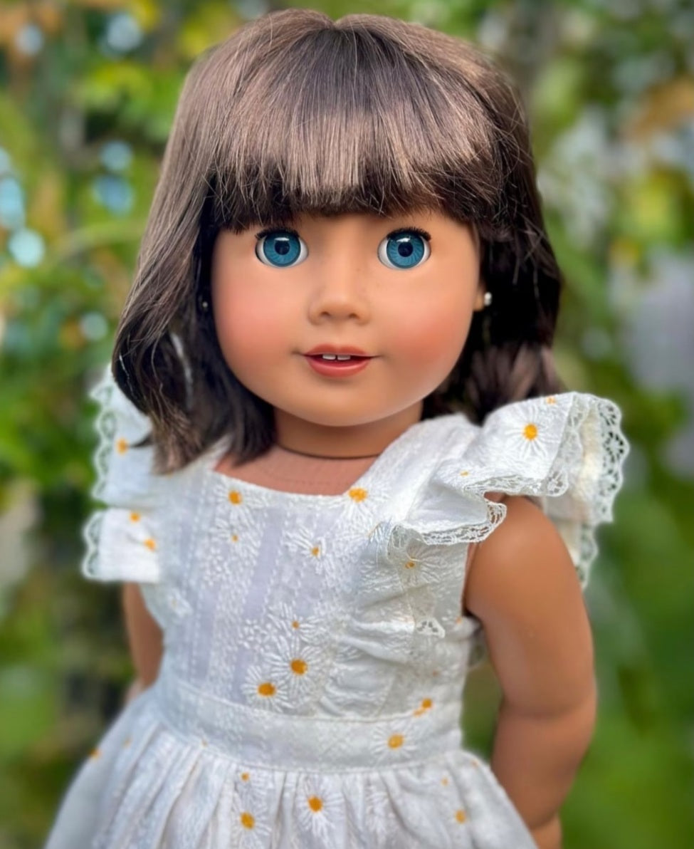 American Girl Doll Custom 18 Inch doll Vegan Mohair Wig | 10-11 Head Size "Stretch Cap" | Made to Fit 18’’ American Girl Doll OG Meadowdolls braids
