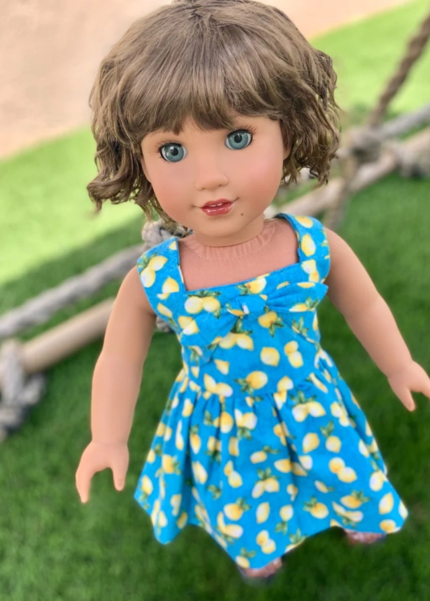 American Girl Doll Custom 18 Inch doll Vegan Mohair Wig | 10-11 Head Size "Stretch Cap" | Made to Fit 18’’ American Girl Doll OG Meadowdolls