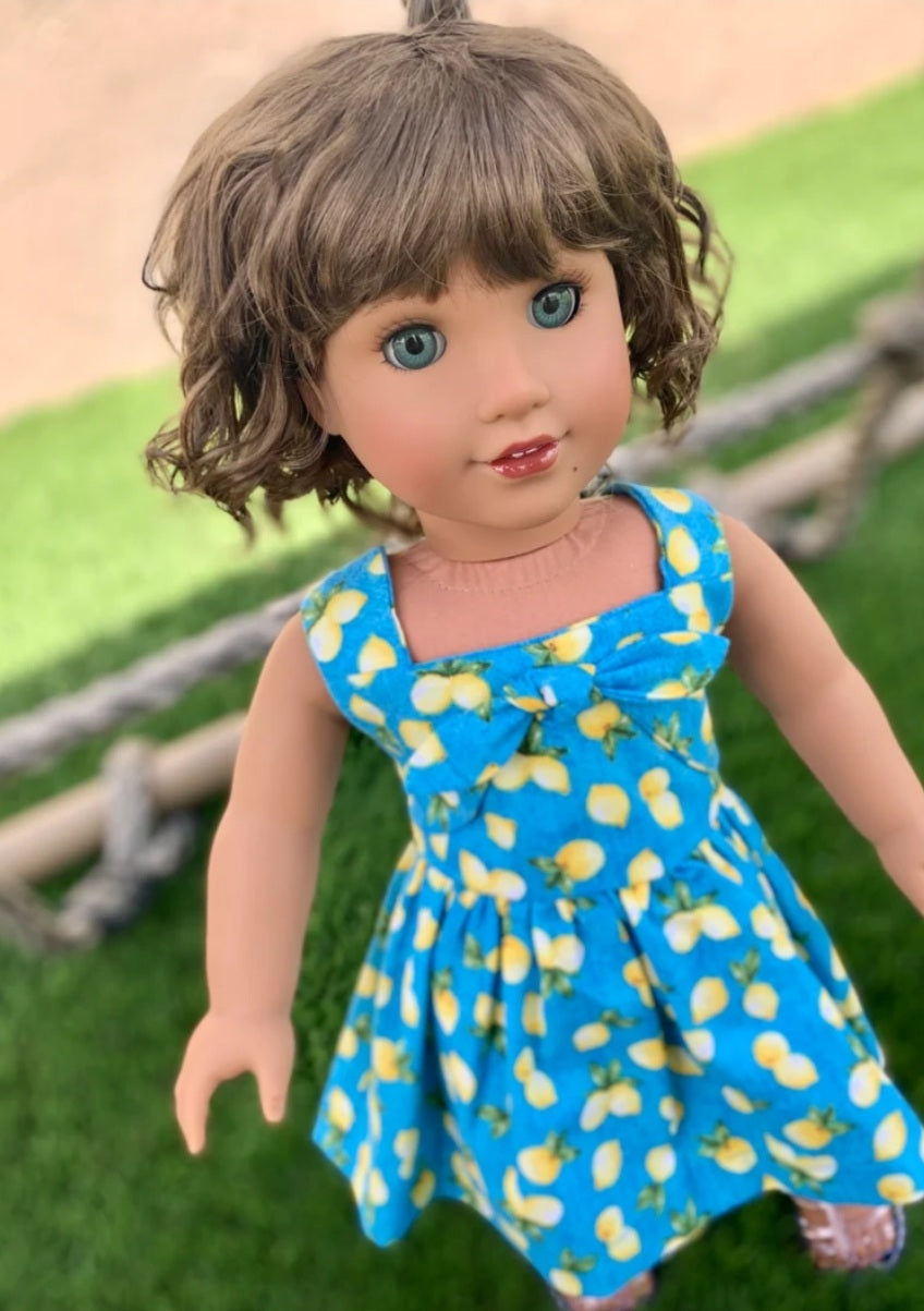 American Girl Doll Custom 18 Inch doll Vegan Mohair Wig | 10-11 Head Size "Stretch Cap" | Made to Fit 18’’ American Girl Doll OG Meadowdolls