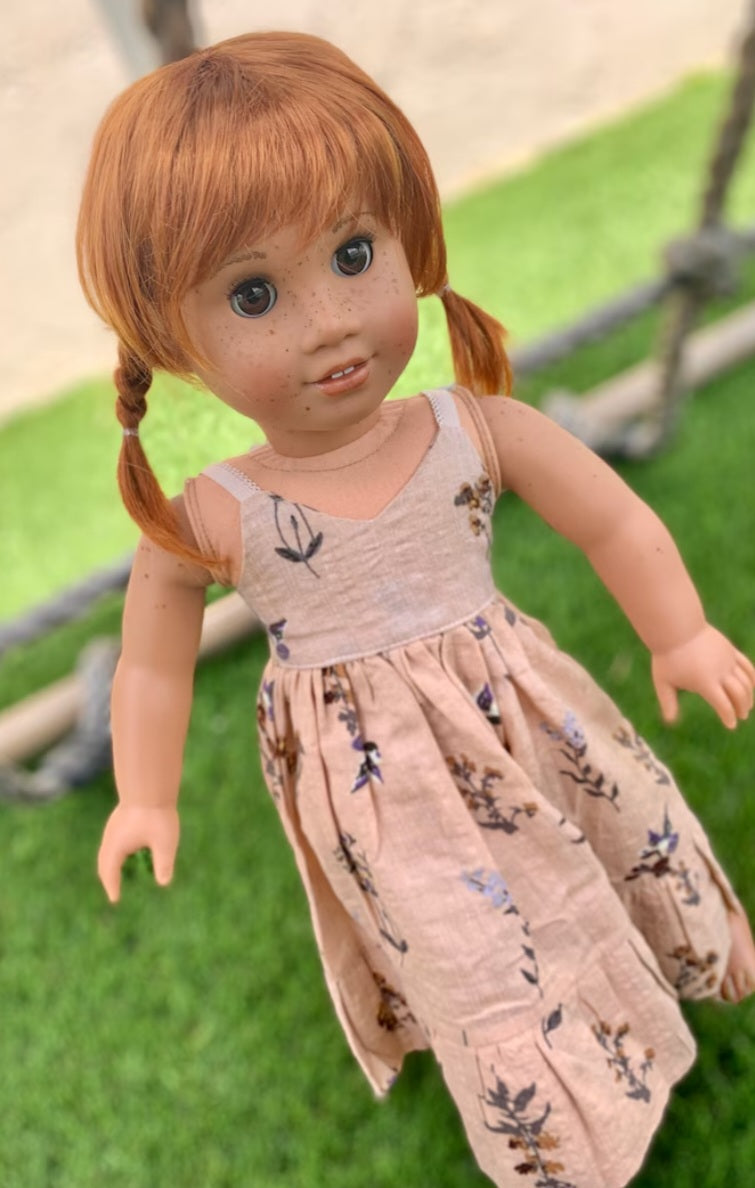 American Girl Doll Custom 18 Inch doll Vegan Mohair Wig | 10-11 Head Size "Stretch Cap" | Made to Fit 18’’ American Girl Doll OG Meadowdolls braids