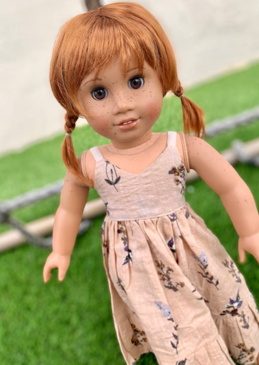 American Girl Doll Custom 18 Inch doll Vegan Mohair Wig | 10-11 Head Size "Stretch Cap" | Made to Fit 18’’ American Girl Doll OG Meadowdolls braids