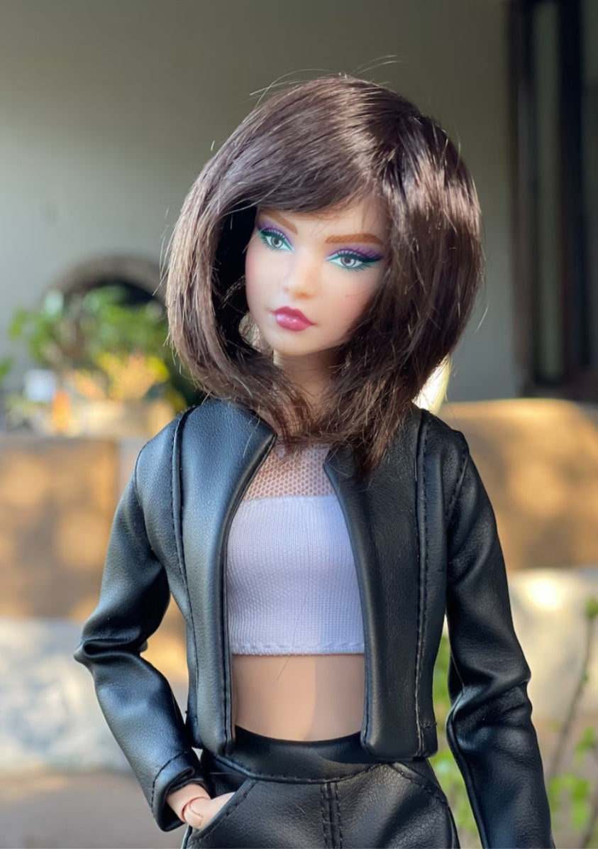 Shayna Vegan Mohair Wig for 1/6 Fashion Dolls, 3-4" Head