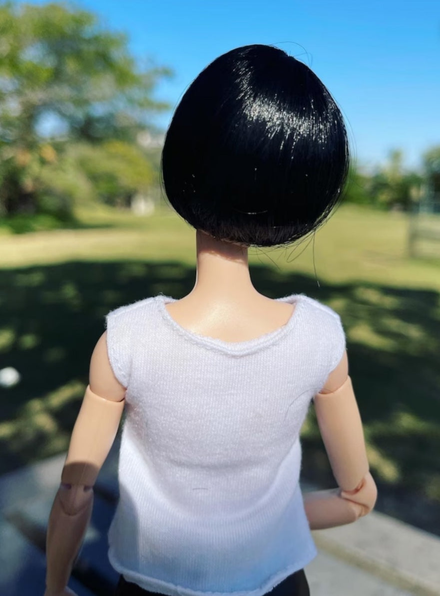Nyx Vegan Mohair Wig for 1/6 Fashion Dolls, 3-4" Head