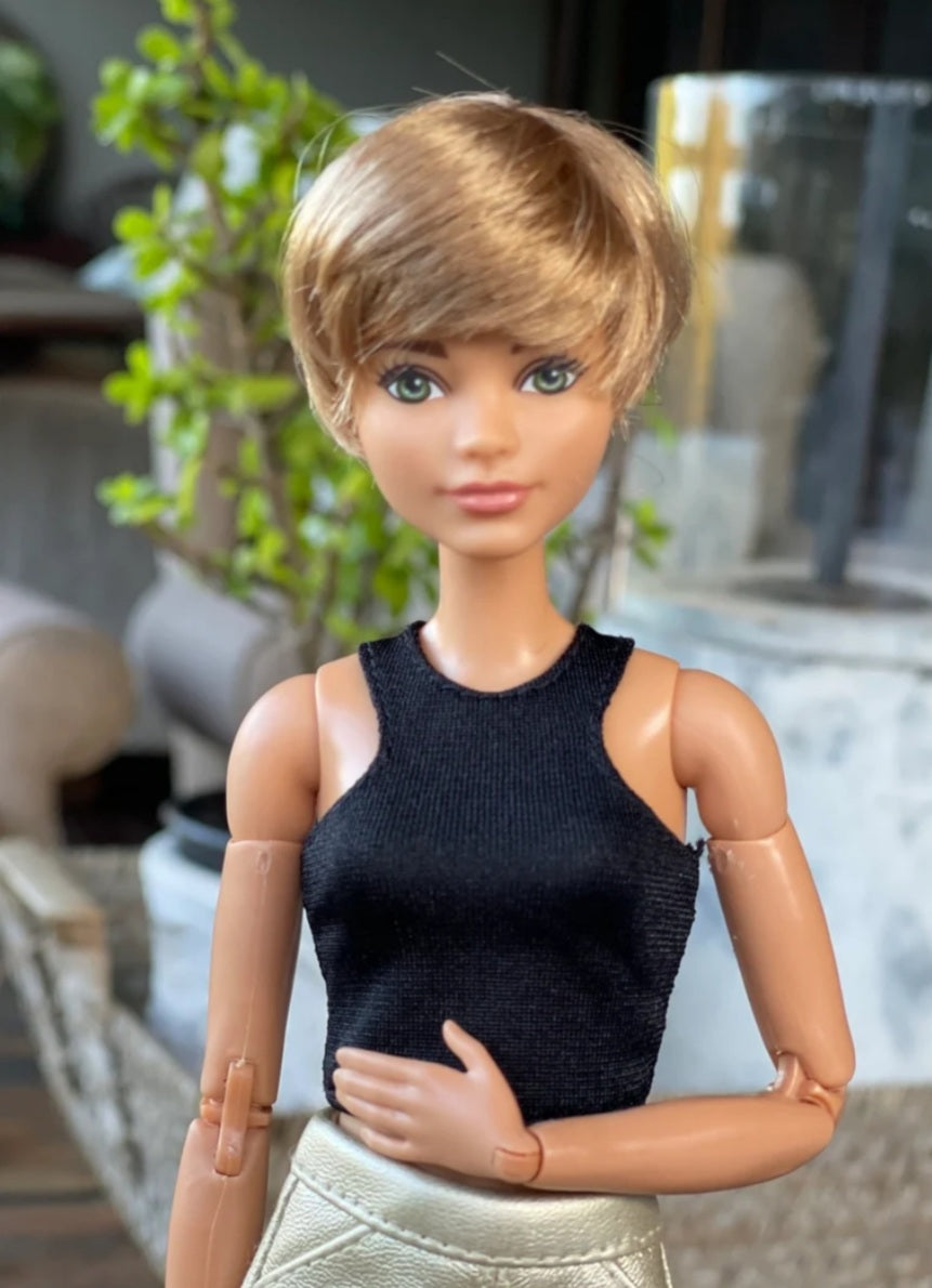 Christabell Vegan Mohair Wig for 1/6 Fashion Dolls, 3-4" Head