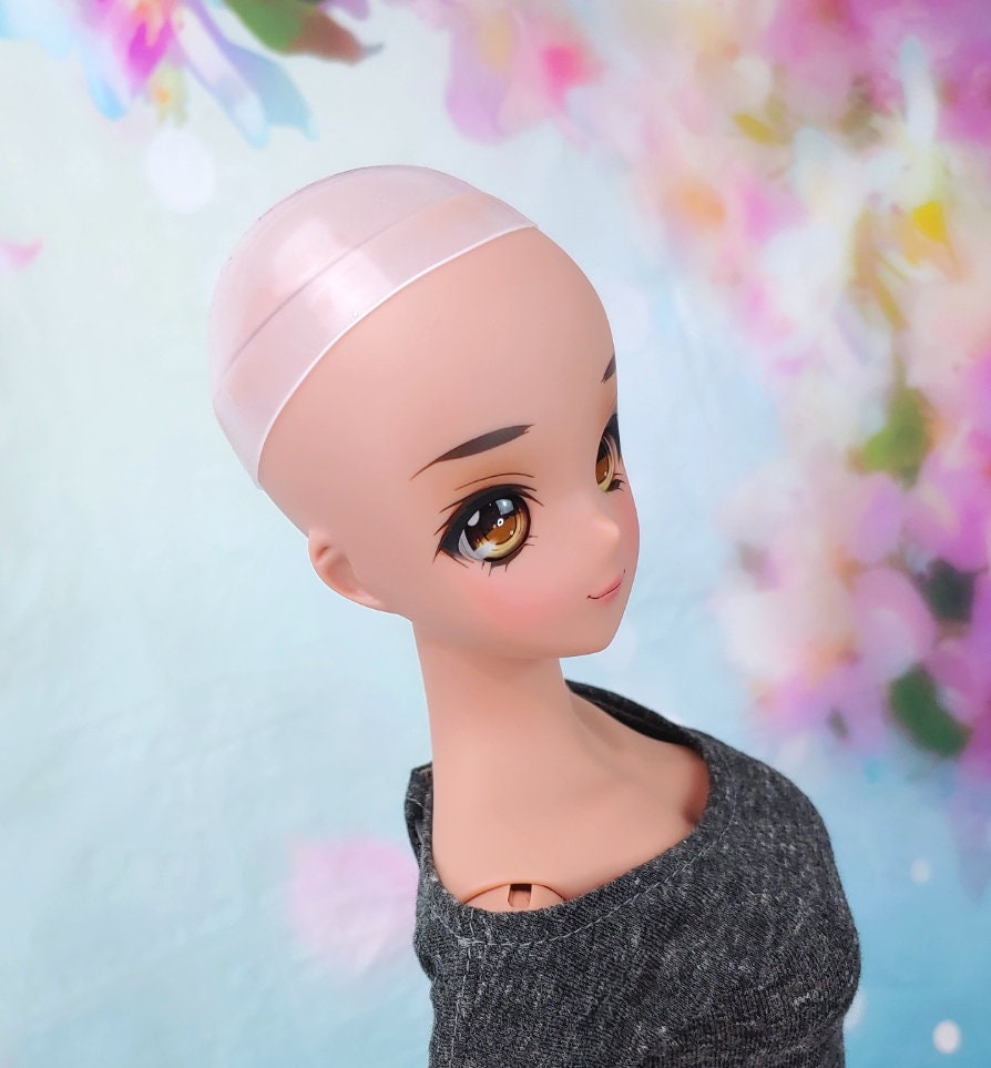 ADD ON ITEM! Silicone wig cap fits 8-9" head size for Smart doll, Ruby Red Fashion Friends and American wellie See note in description !!!