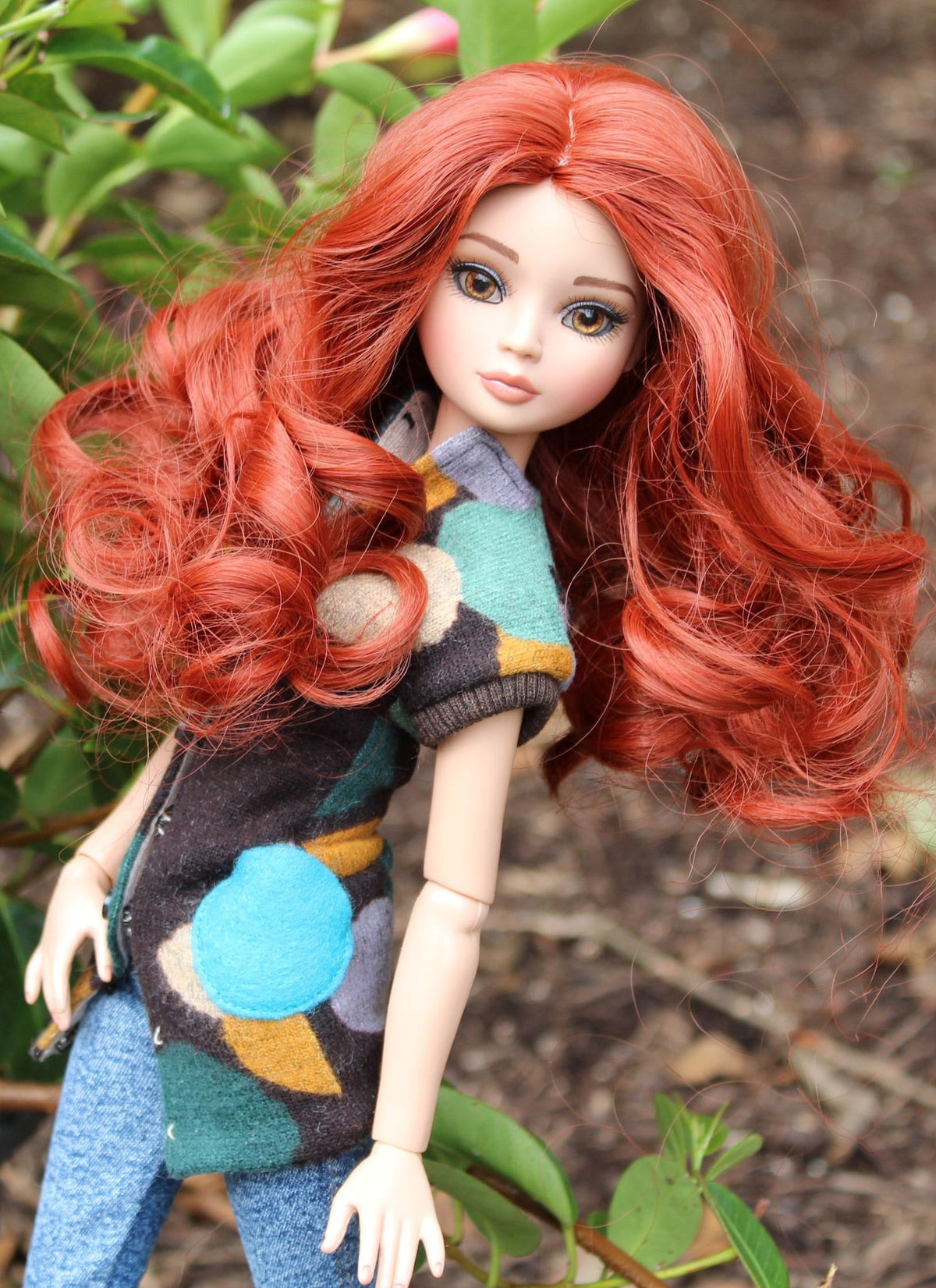 Custom WIG for head size 7" Tonner Ellowyne, My Meadow Avery, Mini Pal Maru and Friends, Liz Frost girls Fits like a 7.25"