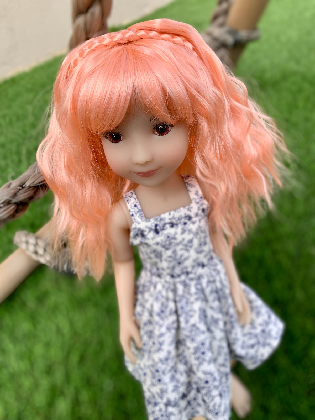 Custom WIG for 13" Dianna Effner Little Darling head size 7-8" siblings, Ellowyne, My Meadow Avery, Mini Pal Maru , Liz Frost girls