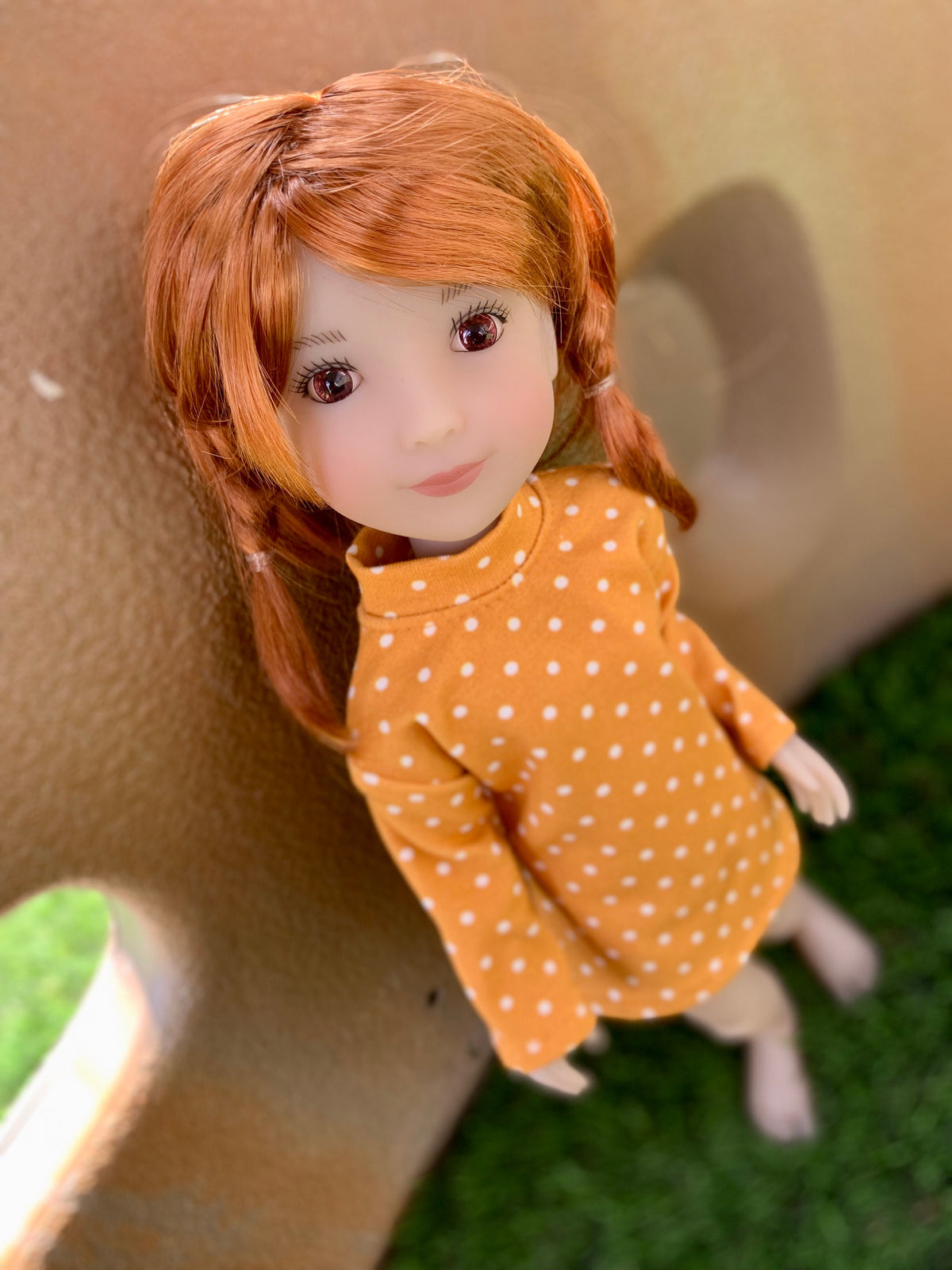 PREORDER Custom WIG for 13" Dianna Effner Little Darling head size 7-8" siblings, Ellowyne, My Meadow Avery, Mini Pal "Stretch Cap" Zazou