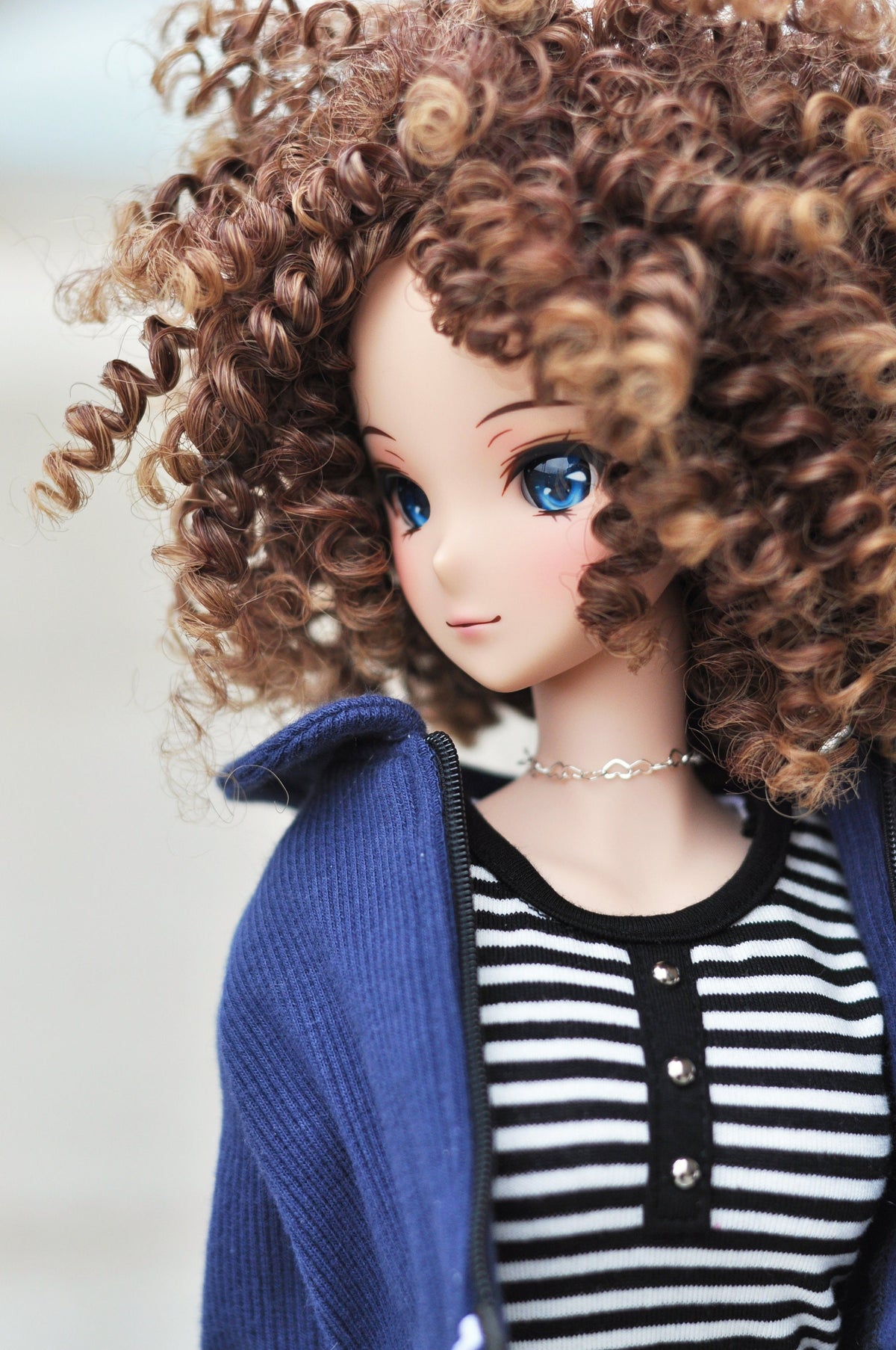 PREORDER Custom doll WIG for Smart Dolls- Heat Safe - Tangle Resistant- 8.5" head size of Bjd, SD, Dollfie Dream dolls