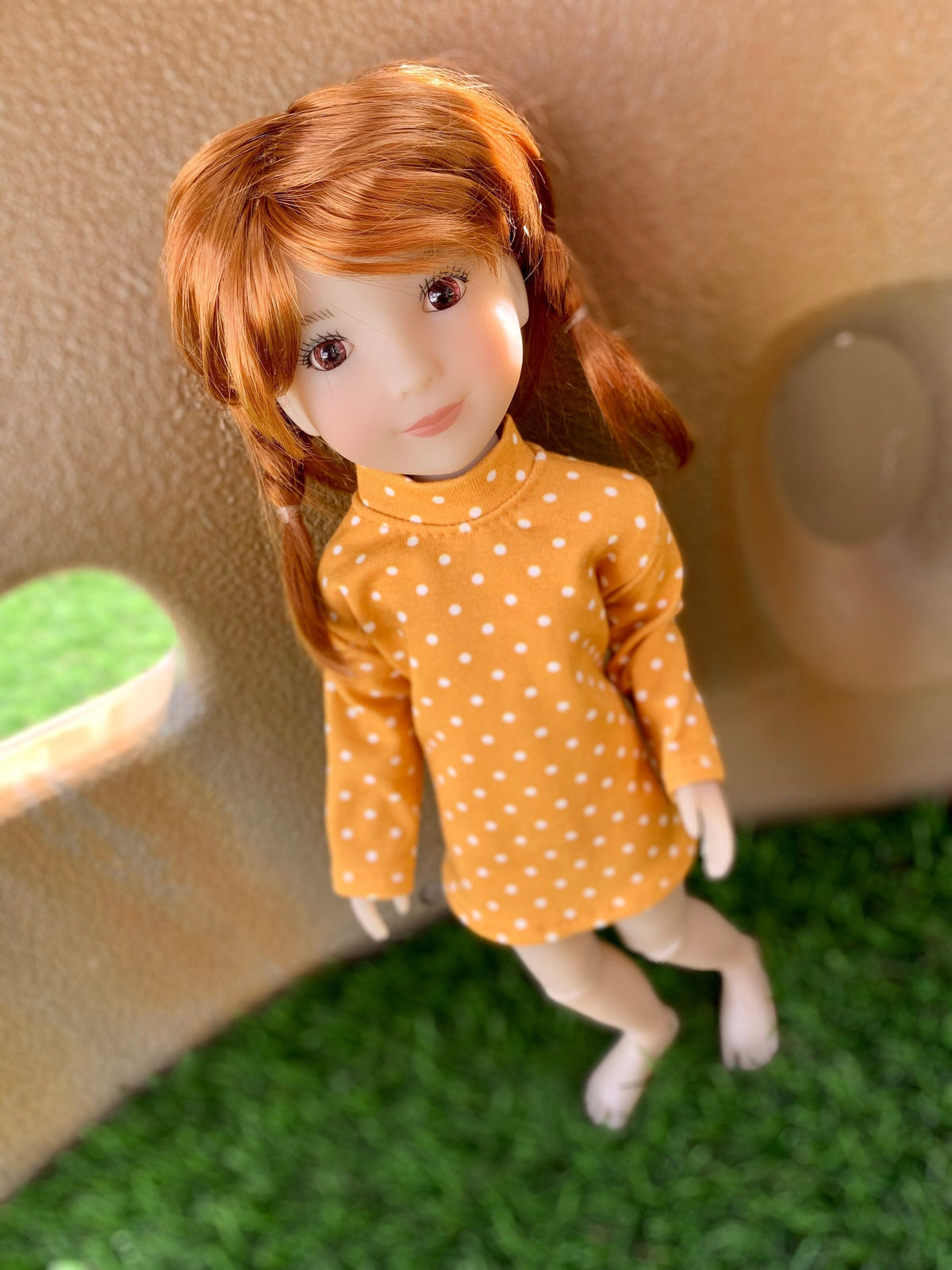 PREORDER Custom WIG for 13" Dianna Effner Little Darling head size 7-8" siblings, Ellowyne, My Meadow Avery, Mini Pal "Stretch Cap" Zazou
