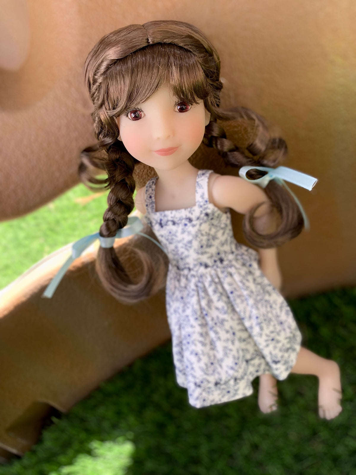 PREORDER Custom WIG for 13" Dianna Effner Little Darling head size 7-8" siblings, Ellowyne, My Meadow Avery, Mini Pal Maru & Friends, Zazou