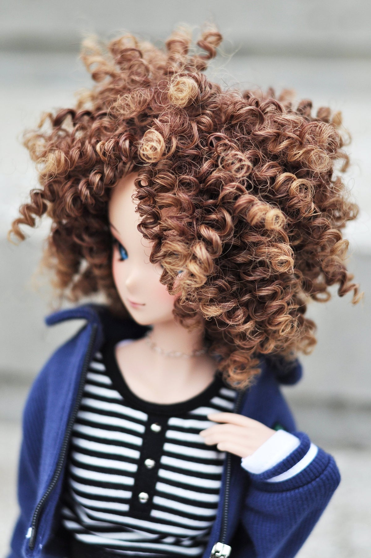 PREORDER Custom doll WIG for Smart Dolls- Heat Safe - Tangle Resistant- 8.5" head size of Bjd, SD, Dollfie Dream dolls