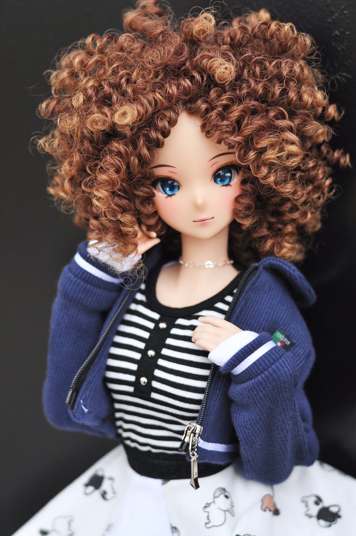 PREORDER Custom doll WIG for Smart Dolls- Heat Safe - Tangle Resistant- 8.5" head size of Bjd, SD, Dollfie Dream dolls