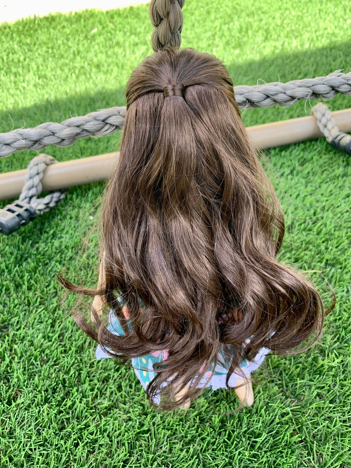 Zazou Custom WIG for 13" Dianna Effner Little Darling head size 7-8" siblings, Ellowyne, My Meadow Avery, Mini Pal, "Stretch Cap"