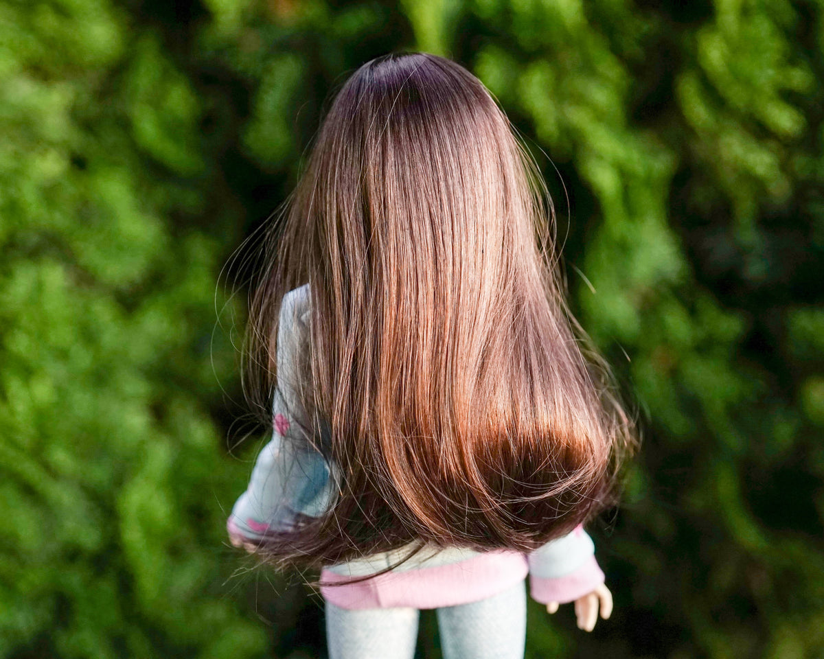 Custom doll Wig for Minifee 1/4 BJD Dolls- "TAN Caps" 6-7" head size of Bjd, Rainbow Dolls, msd, Boneka ,Fairyland Minifee dolls