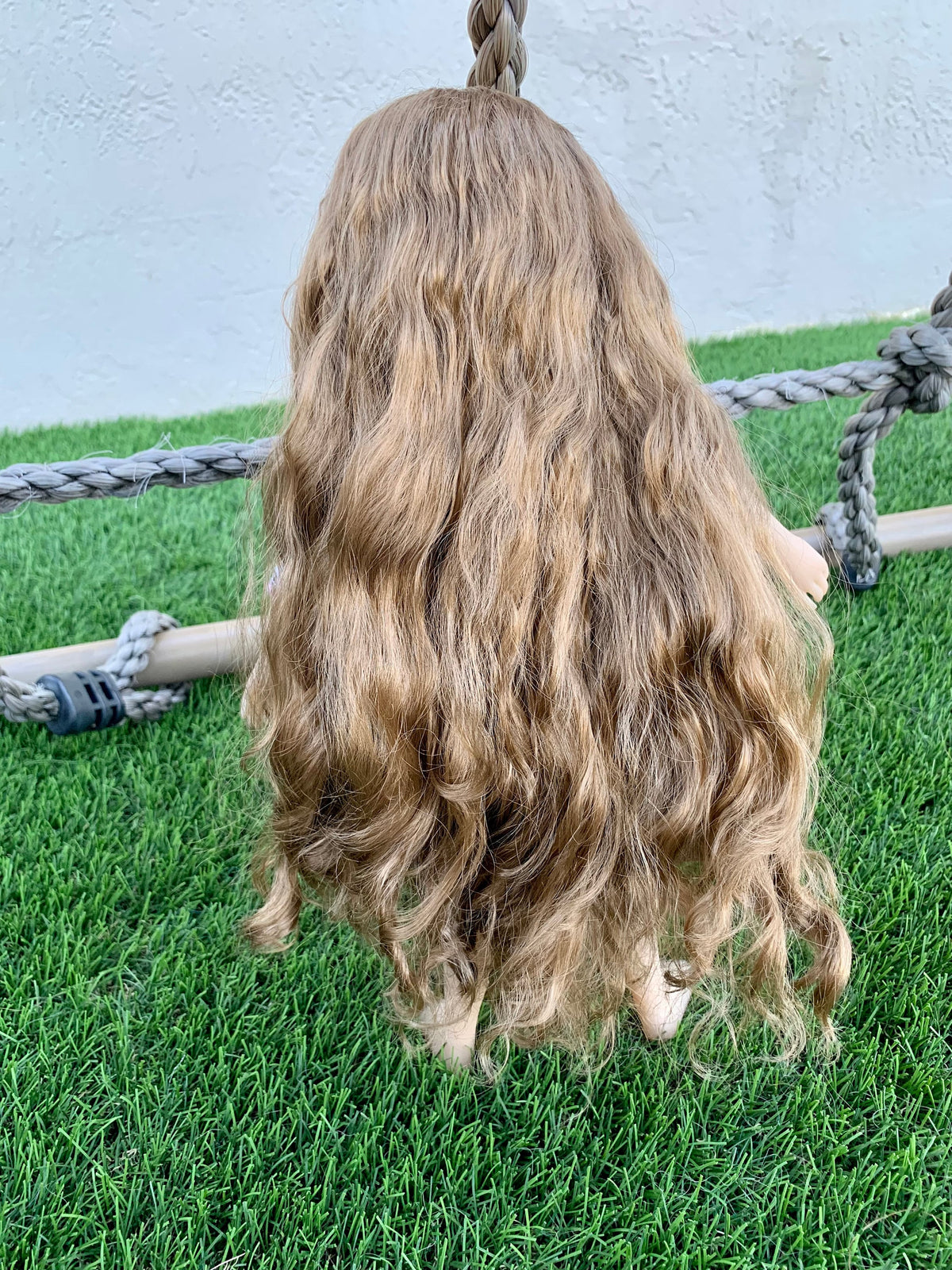 PREORDER Custom doll WIG Exclusive Vegan Mohair-fits 9-10" head size Kaye Wiggs, RRFF, bjd, Girl for All Time "loose fit " Zazou Dolls