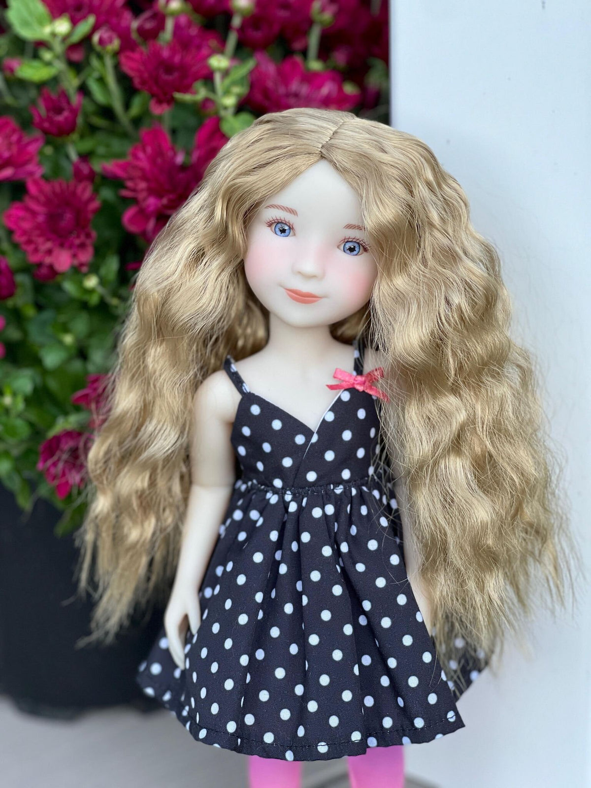 Custom WIG for 13" Dianna Effner Little Darling head size 7-8" siblings, Ellowyne, My Meadow Avery "Stretch Cap" Zazou Dolls
