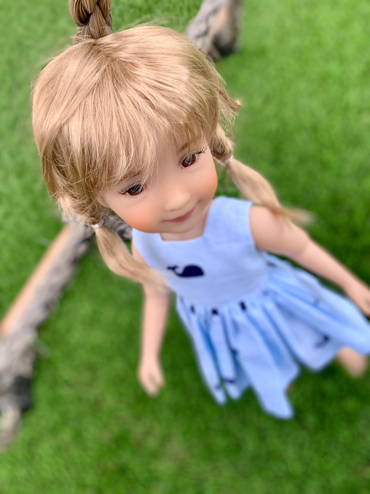 FREE SHIP Zazou Dolls exclusive Vegan Mohair Custom doll WIG fits 8-9" head size Mymeadow, Kaye Wiggs, Rrff, , bjd, " Snug Fit"
