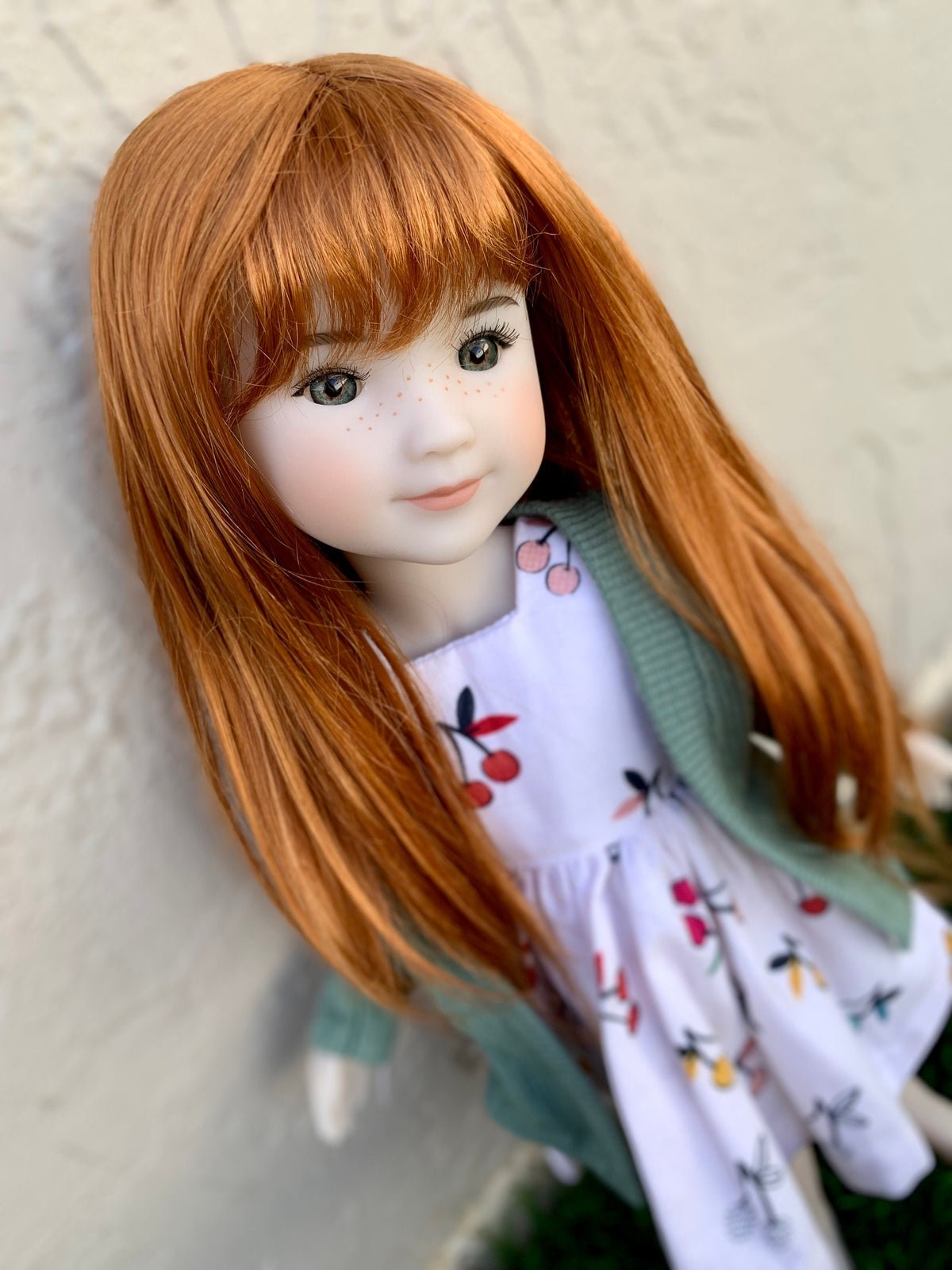 Custom doll Wig Exclusive Vegan Mohair-fits 9-10" head size Kaye Wiggs,WW, RRFF, Meadowdolls , bjd, "Loose Fit" Zazou Dolls