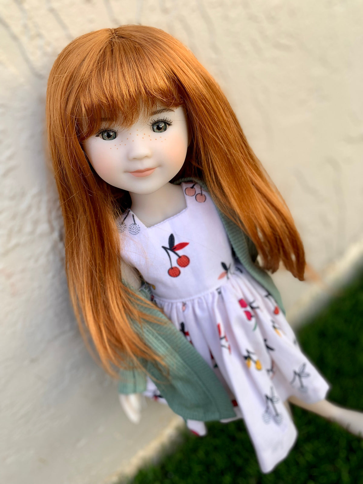 Custom doll Wig Exclusive Vegan Mohair-fits 9-10" head size Kaye Wiggs,WW, RRFF, Meadowdolls , bjd, "Loose Fit" Zazou Dolls