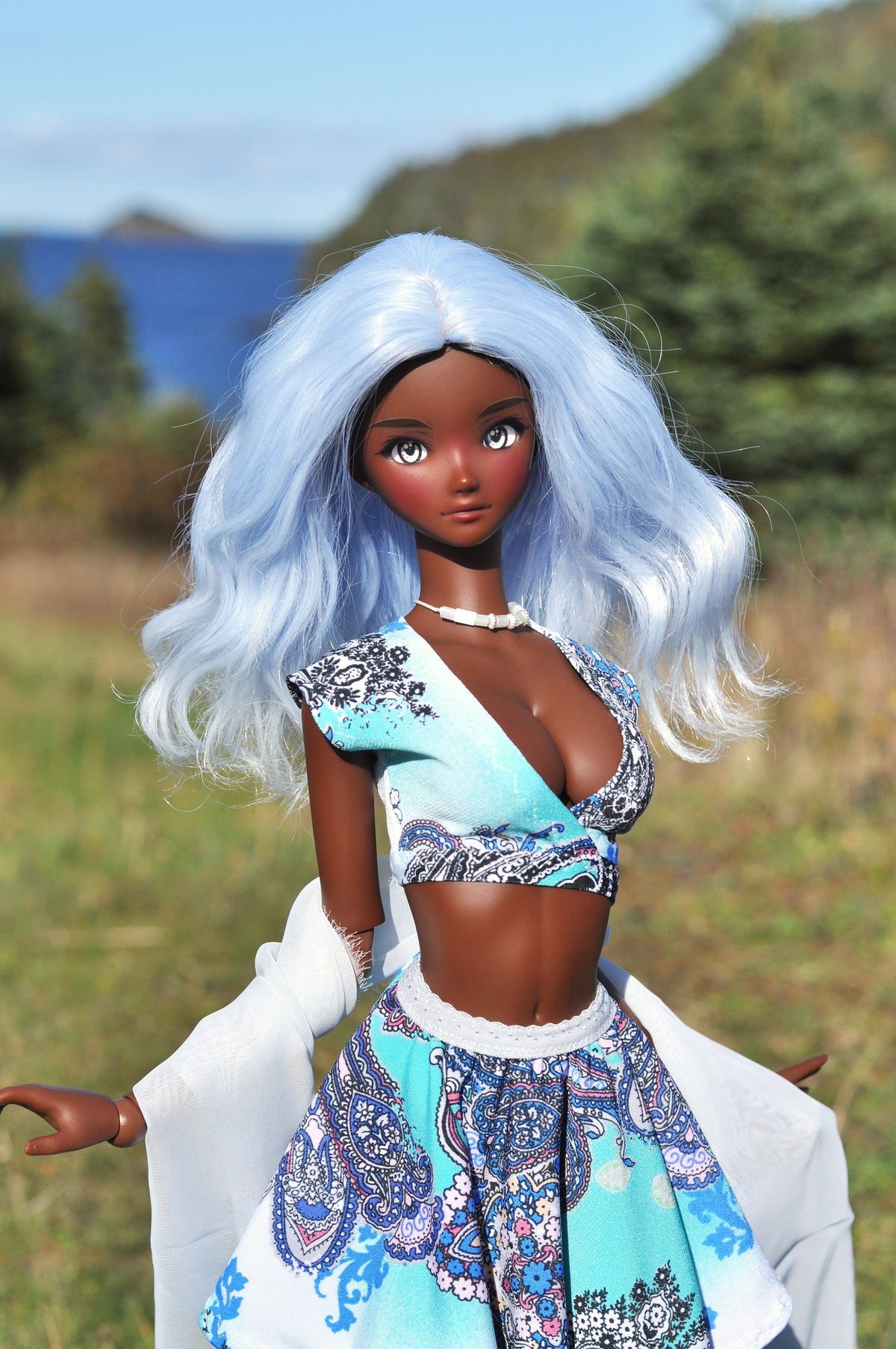 Blue Orchid wig for Smart Doll