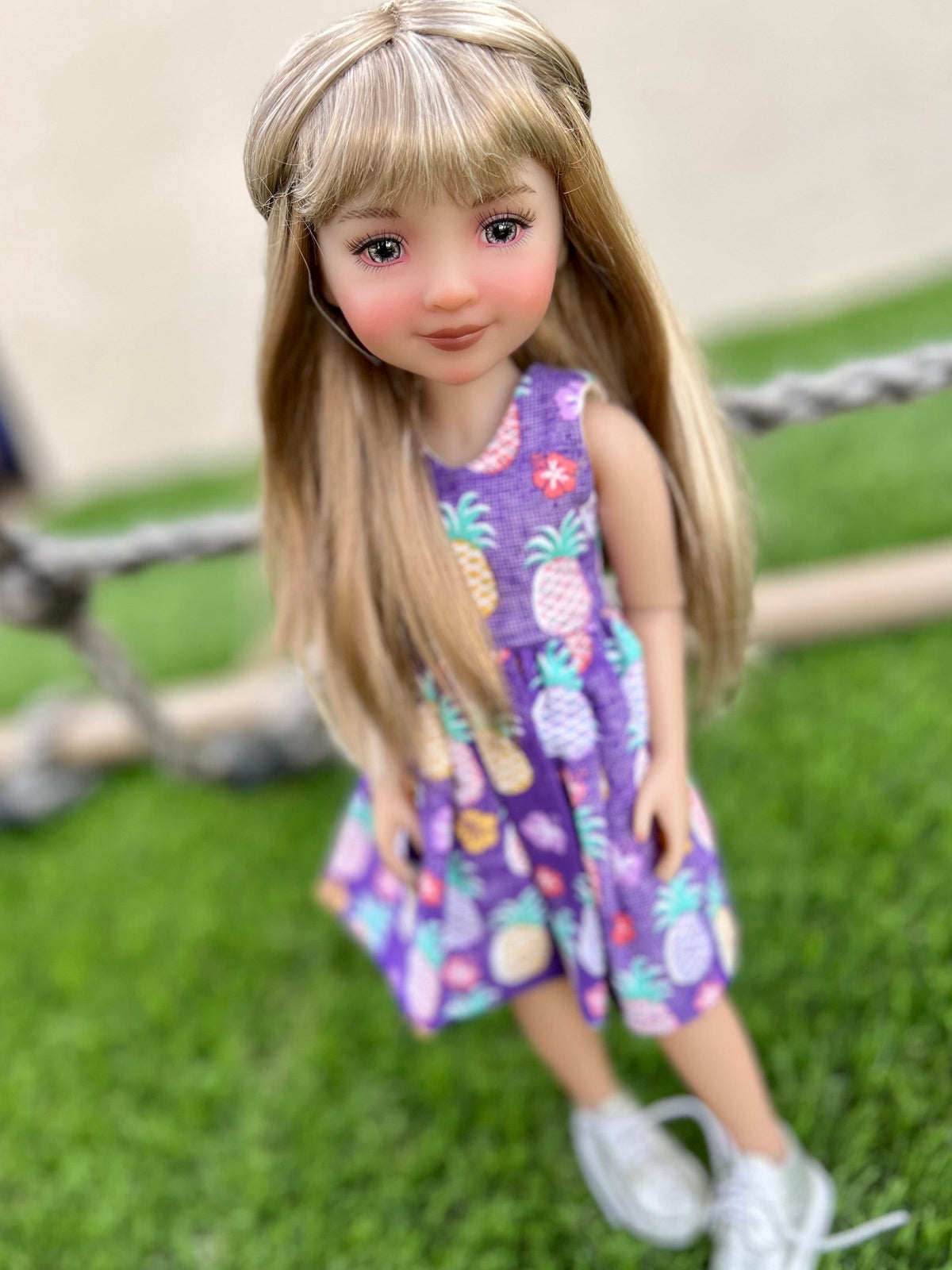PREORDER Custom doll WIG Exclusive Vegan Mohair-fits 8-9" head size Kaye Wiggs, RRFF, Meadowdolls Dumplings , bjd, "Stretch Fit"