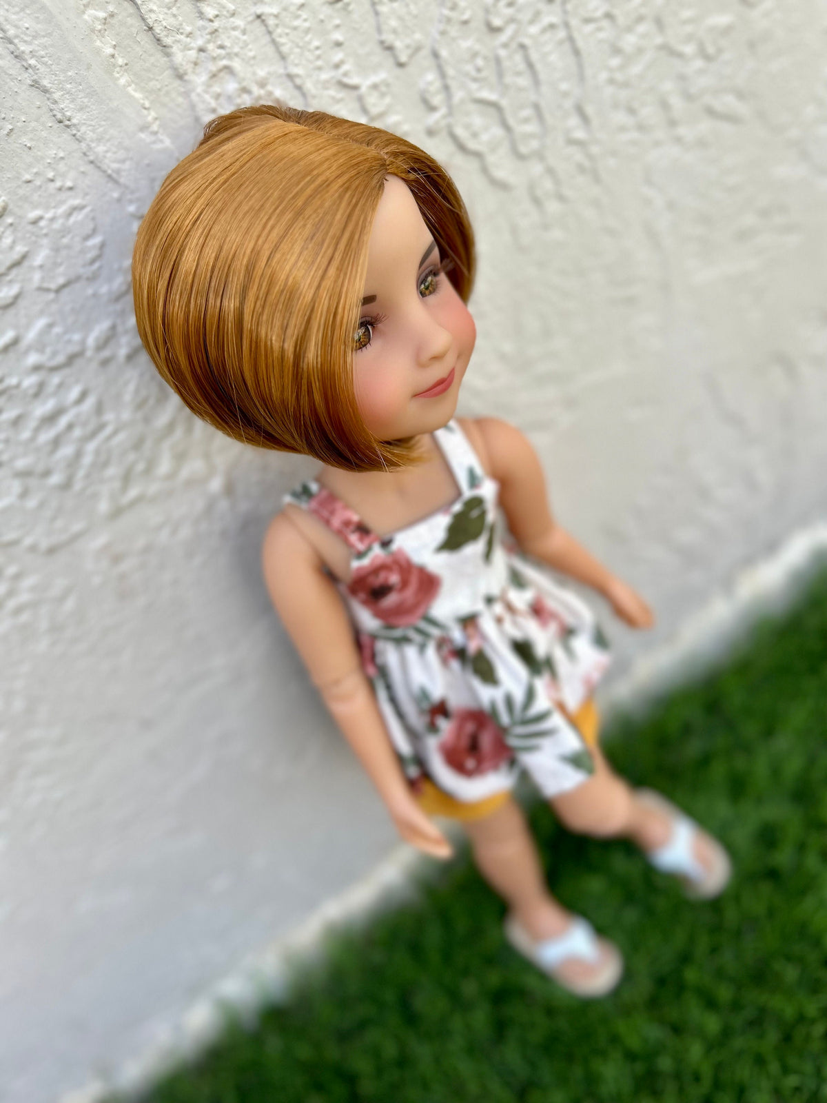 Custom doll WIG Exclusive Vegan Mohair-fits 8-9" head size Kaye Wiggs, RRFF, Meadowdolls Dumplings , bjd, "Stretch Fit" Bob Zazou Dolls