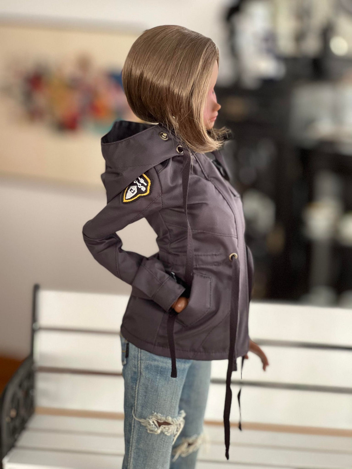 Trench wig for Smart Doll