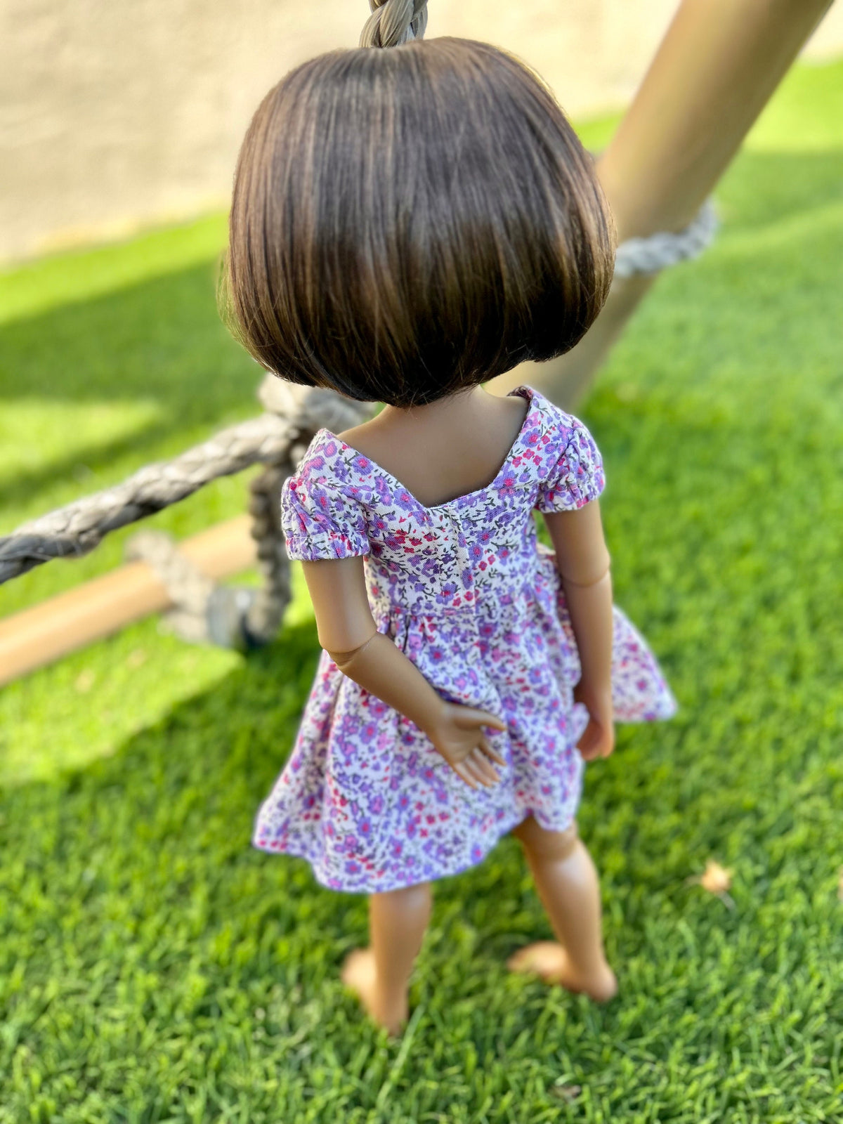 Zazou Custom doll WIG Exclusive Vegan Mohair-fits 9-10" head size Kaye Wiggs, RRFF, Wellie Dolls, bjd, "Loose Fit" Zazou Dolls
