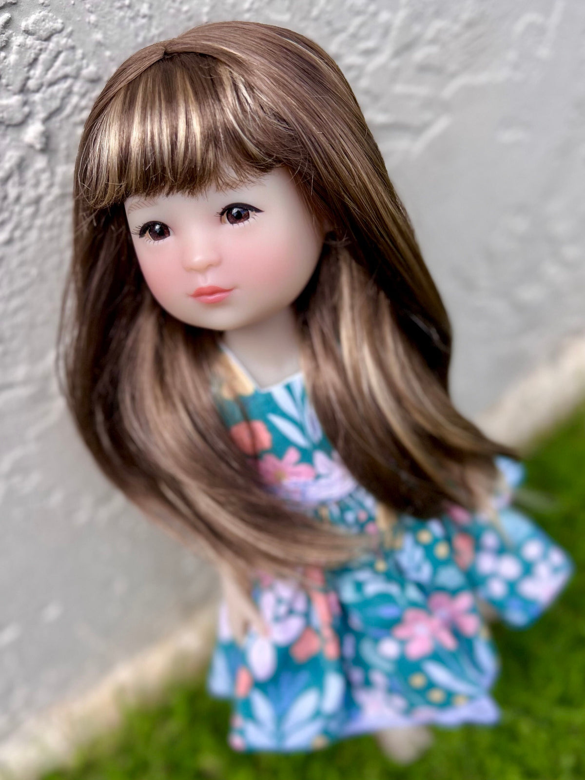Custom WIG for 13" Dianna Effner Little Darling head size 7-8" siblings, Ellowyne, My Meadow Avery, Mini al Maru, "Stretch Cap"