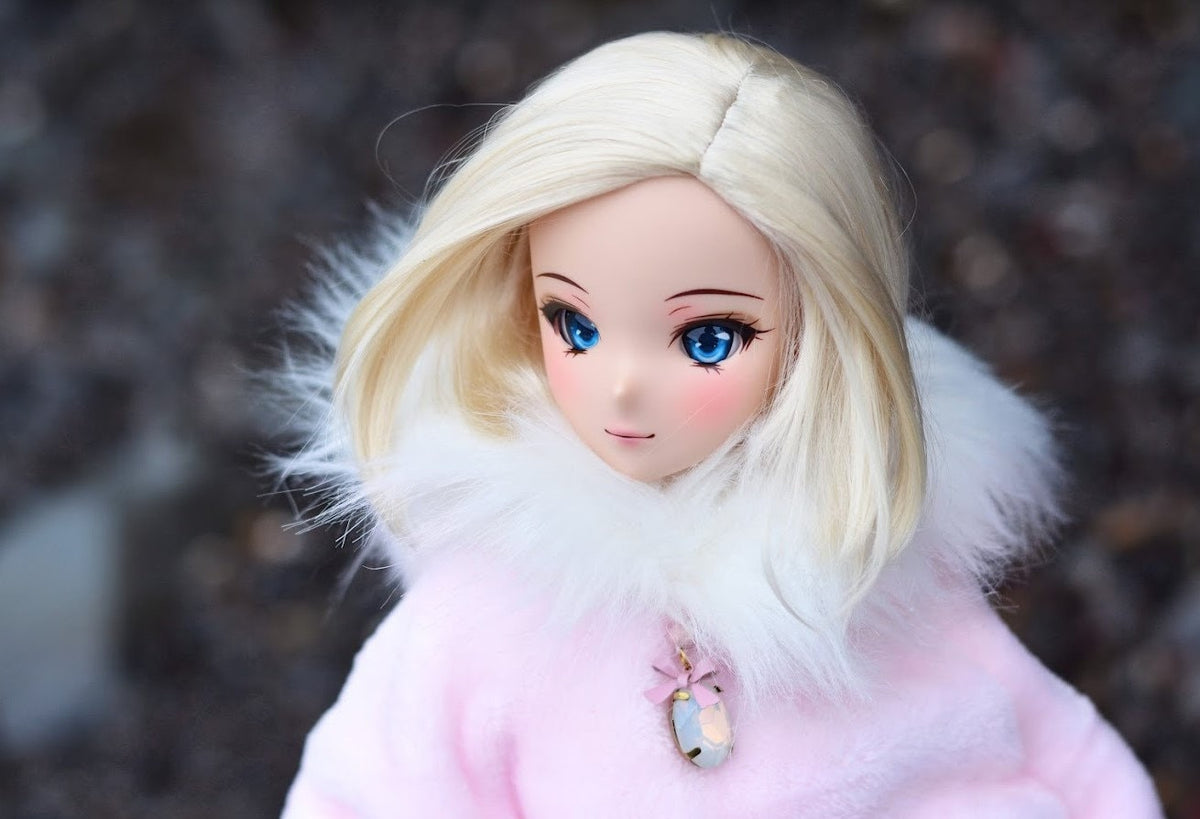 PREORDER zazou Dolls Custom doll Wig for Smart Dolls - Tangle Resistant- 8.5" head of Bjd, SD, Dollfie dolls Vegan Mohair Asymmetrical bob