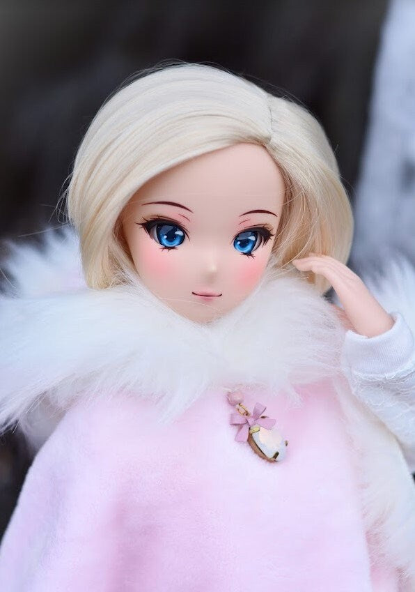 PREORDER zazou Dolls Custom doll Wig for Smart Dolls - Tangle Resistant- 8.5" head of Bjd, SD, Dollfie dolls Vegan Mohair Asymmetrical bob