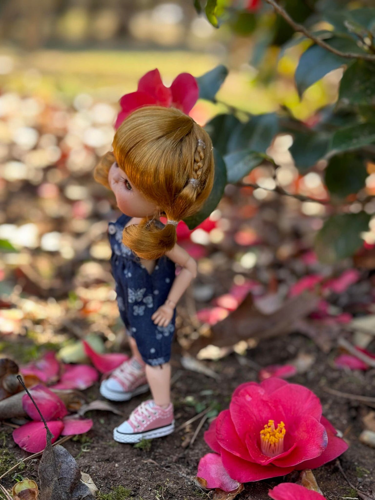 Custom WIG for head size 6-7" Meadowdolls CHIBBIS, BJD, Minifee or similar Vegan mohair Zazou Dolls